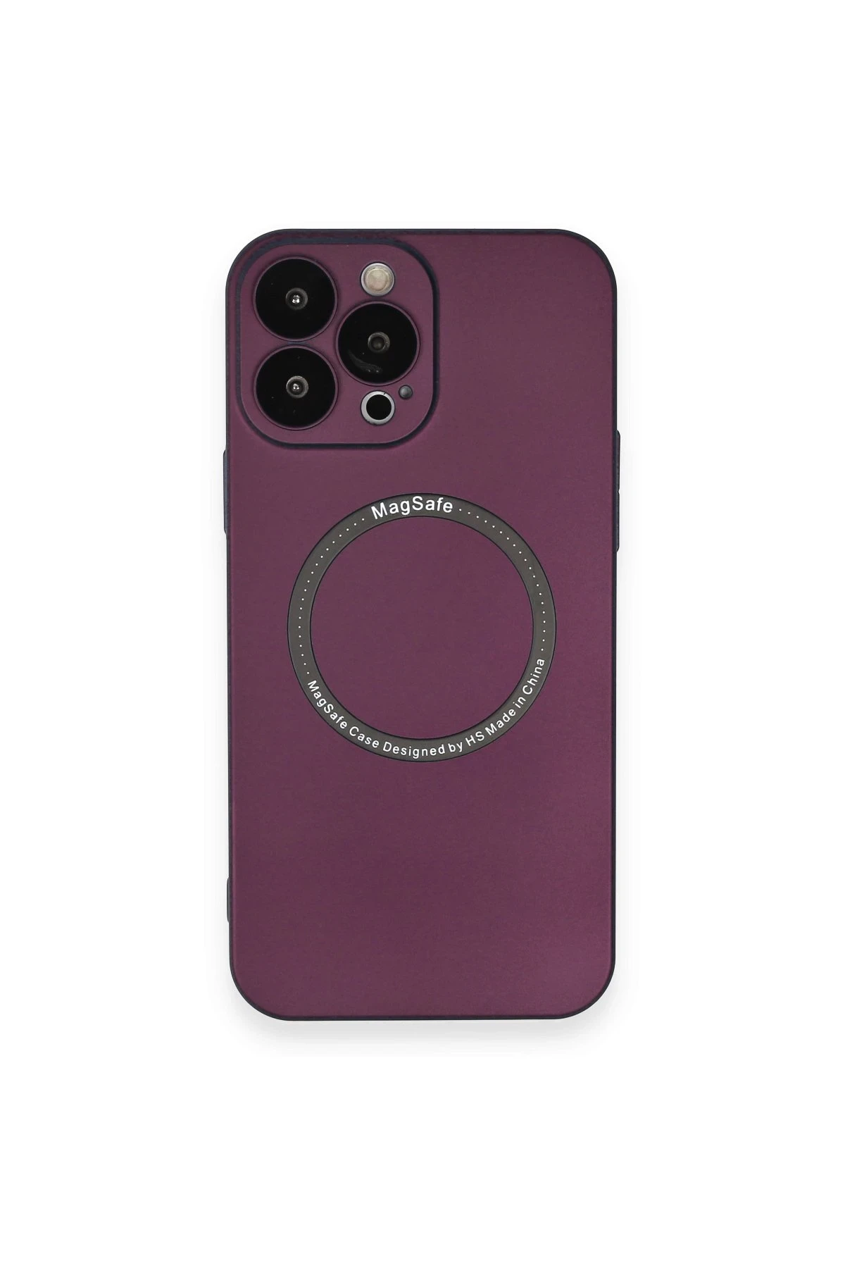 Newface iPhone 13 Pro Max Kılıf Jack Magneticsafe Lens Silikon - Mürdüm