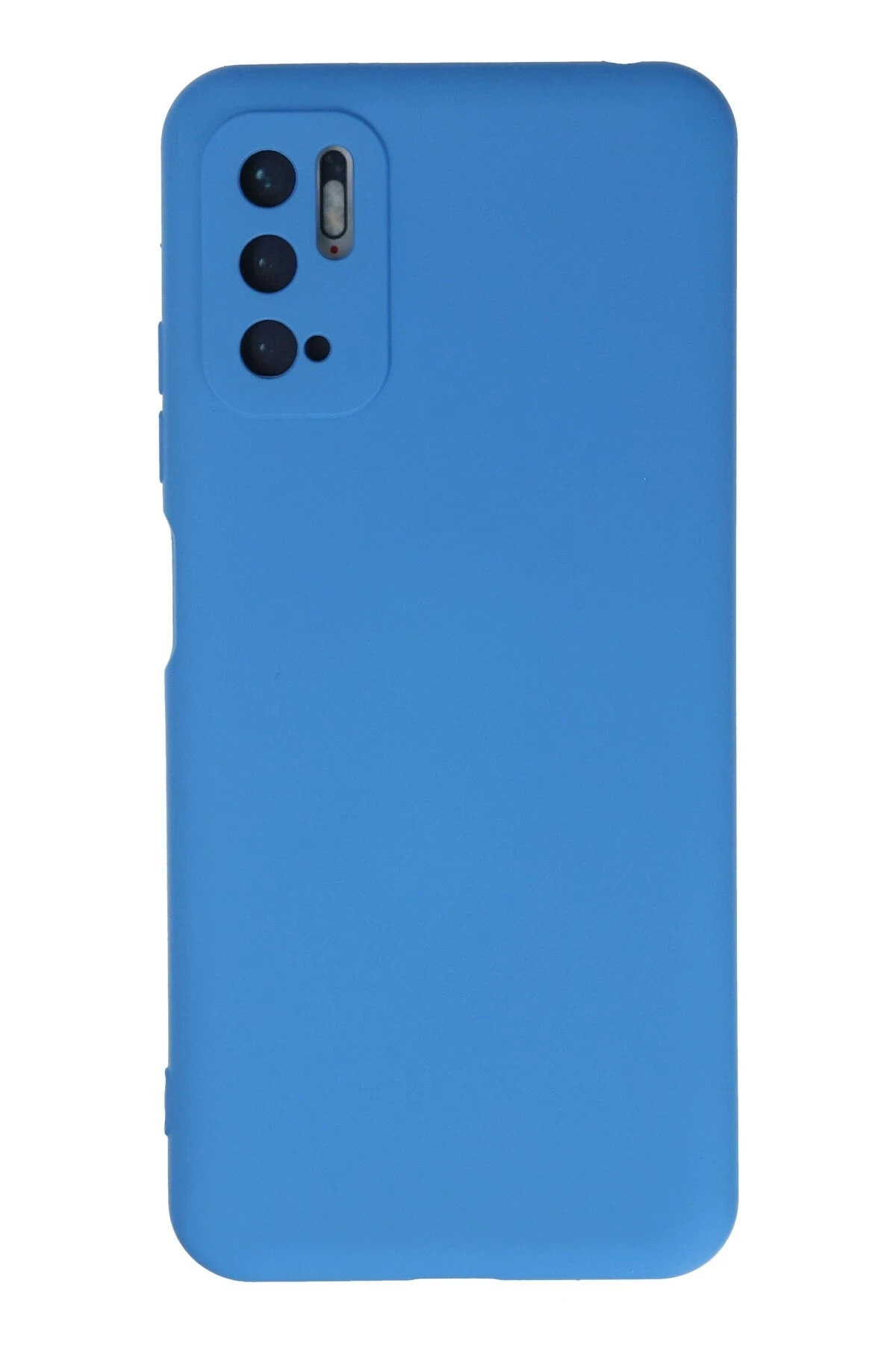 Newface Xiaomi Redmi Note 10 5G Kılıf Nano içi Kadife Silikon - Mavi