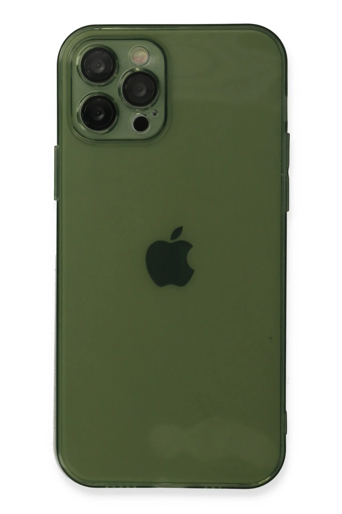 Newface iPhone 12 Pro Kılıf Fly Lens Silikon - Yeşil