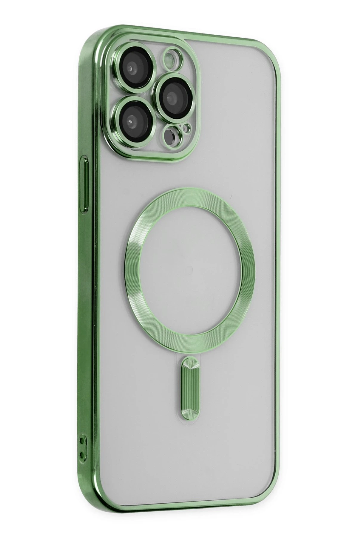Newface iPhone 13 Pro Max Kılıf Kross Magneticsafe Kapak - Koyu Yeşil