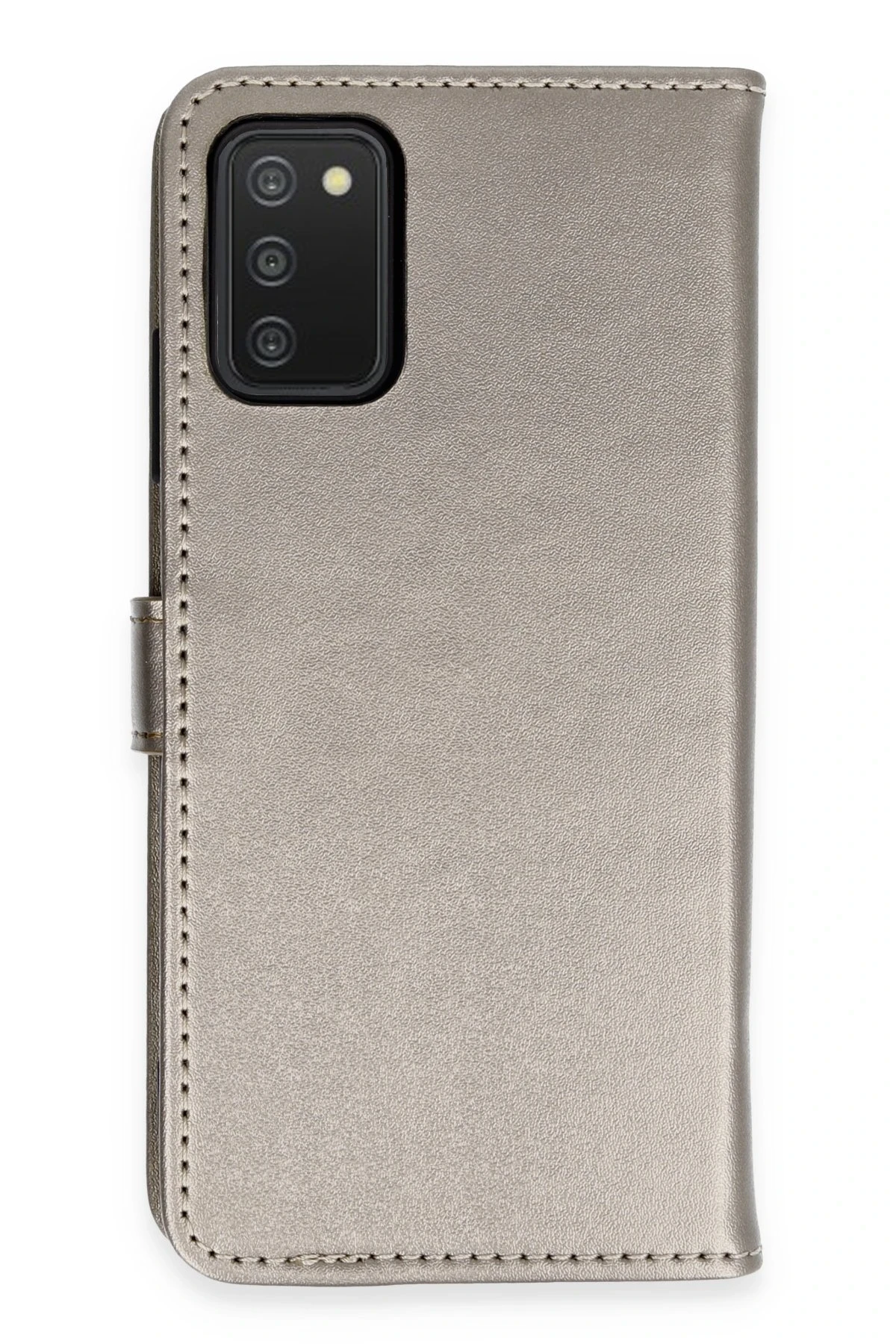 Newface Samsung Galaxy A03S Kılıf Trend S Plus Kapaklı Kılıf - Titan Gri