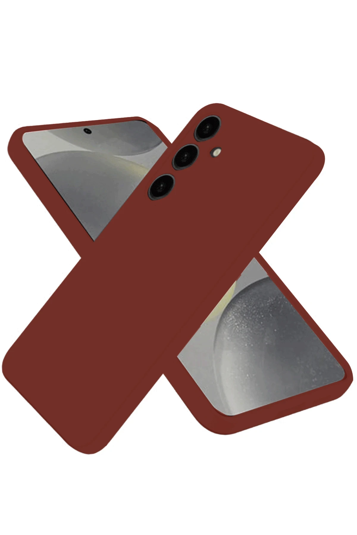 Newface Samsung Galaxy A56 Kılıf First Silikon - Bordo
