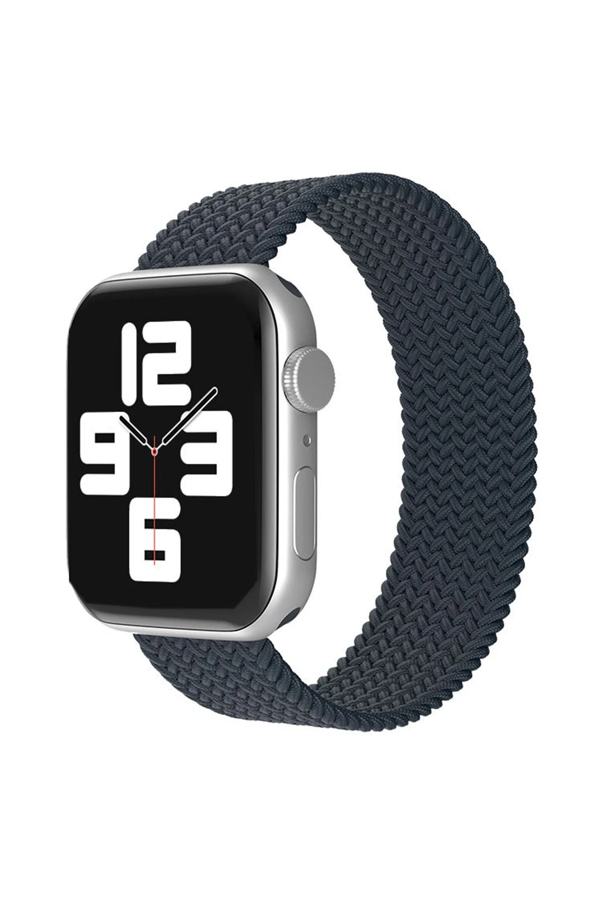 Newface Apple Watch 38mm Ayarlı Solo Silikon Kordon - Füme