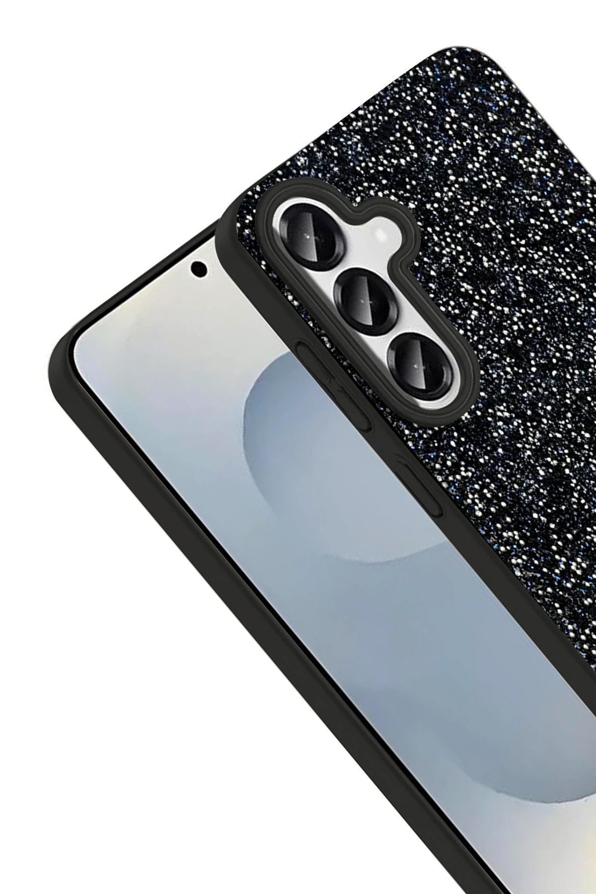 Onegif Samsung Galaxy S25 Bright Simli Kapak - Derin Mor