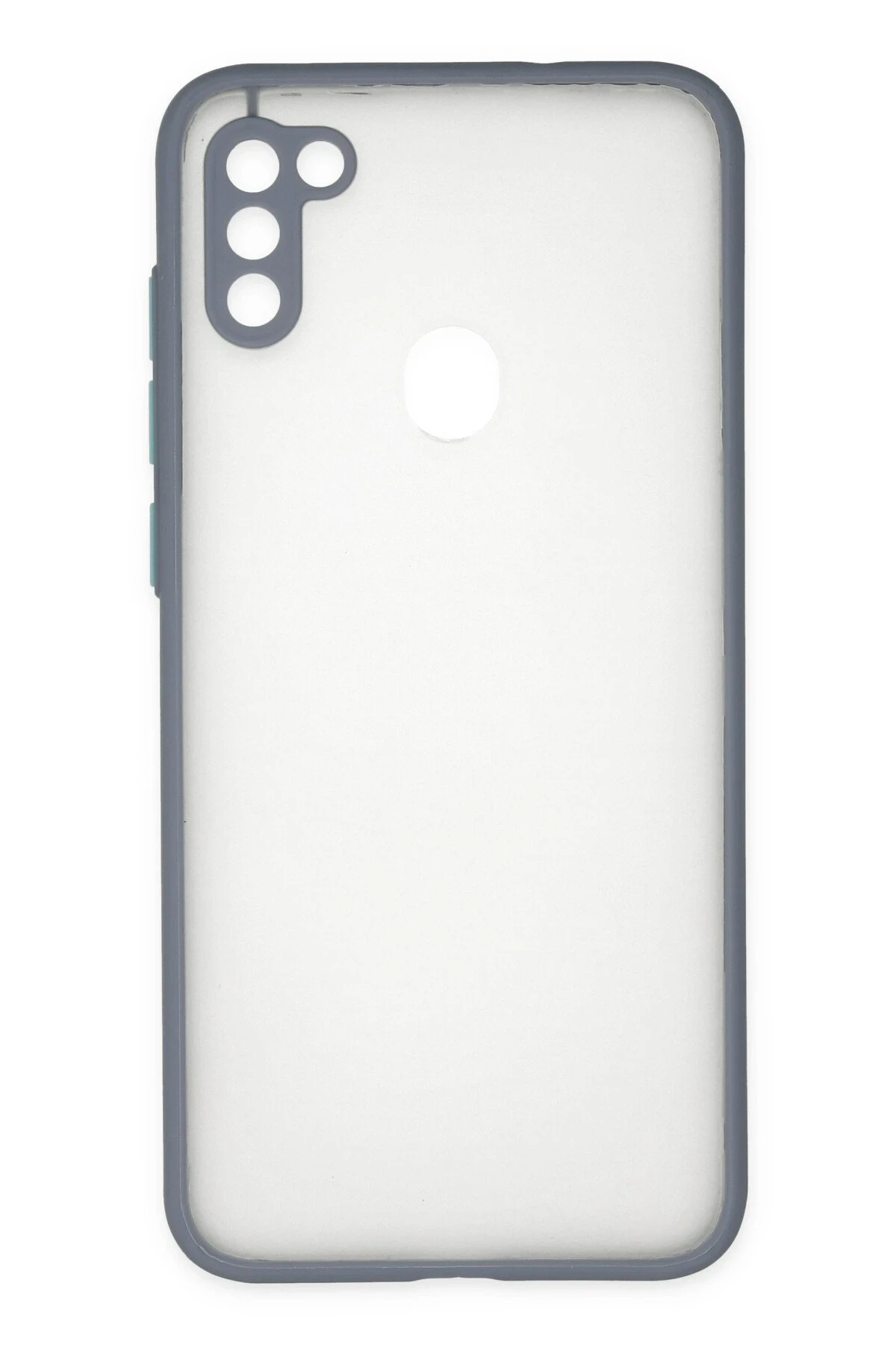 Newface Samsung Galaxy A11 Kılıf Montreal Silikon Kapak - Gri