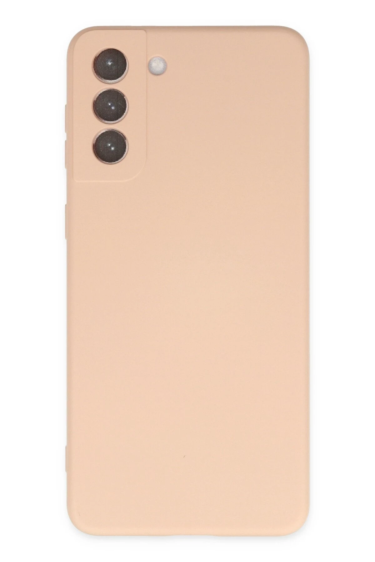 Newface Samsung Galaxy S21 FE Kılıf Nano içi Kadife Silikon - Pudra