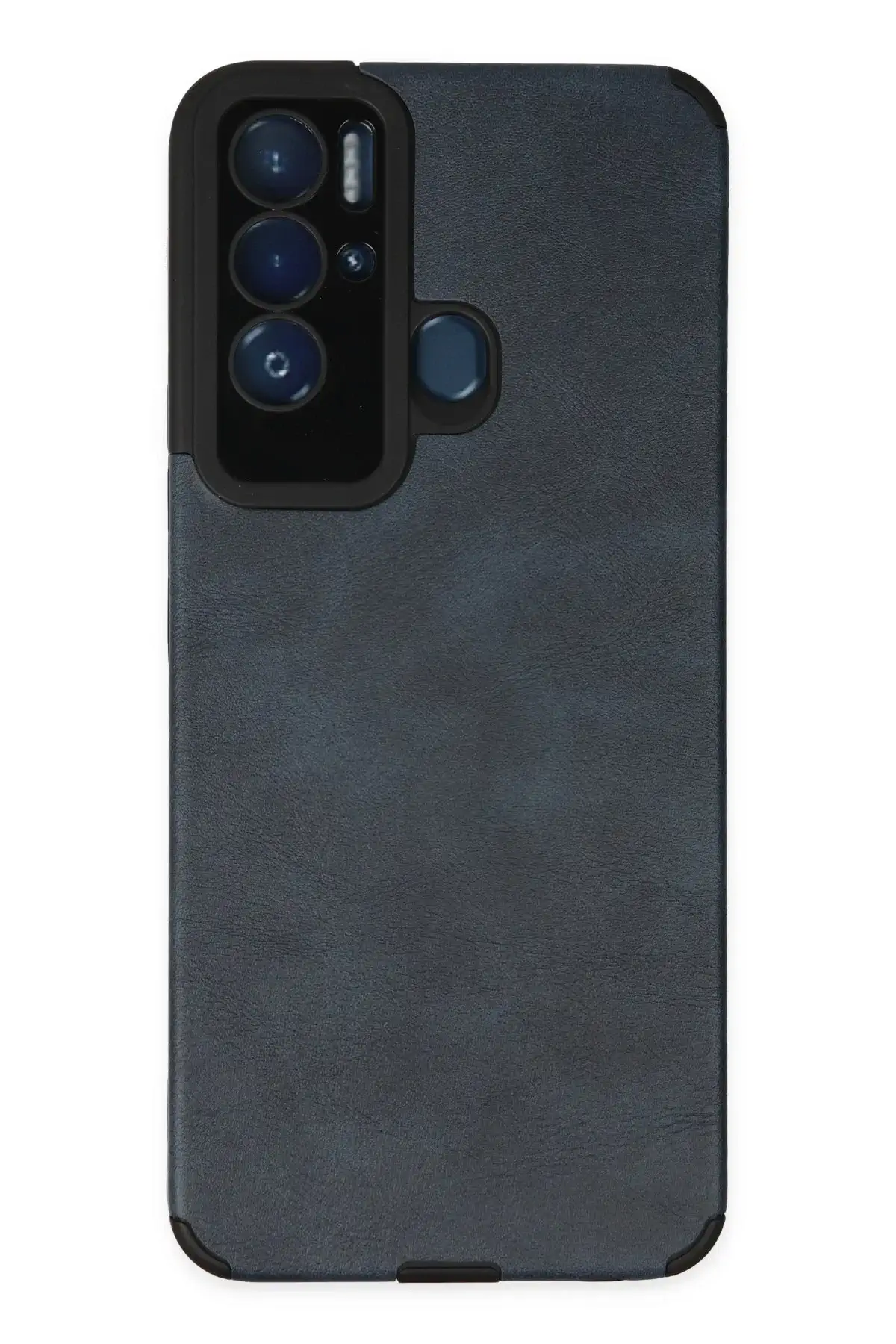 Newface Tecno Pova Neo Kılıf Loop Deri Silikon - Lacivert