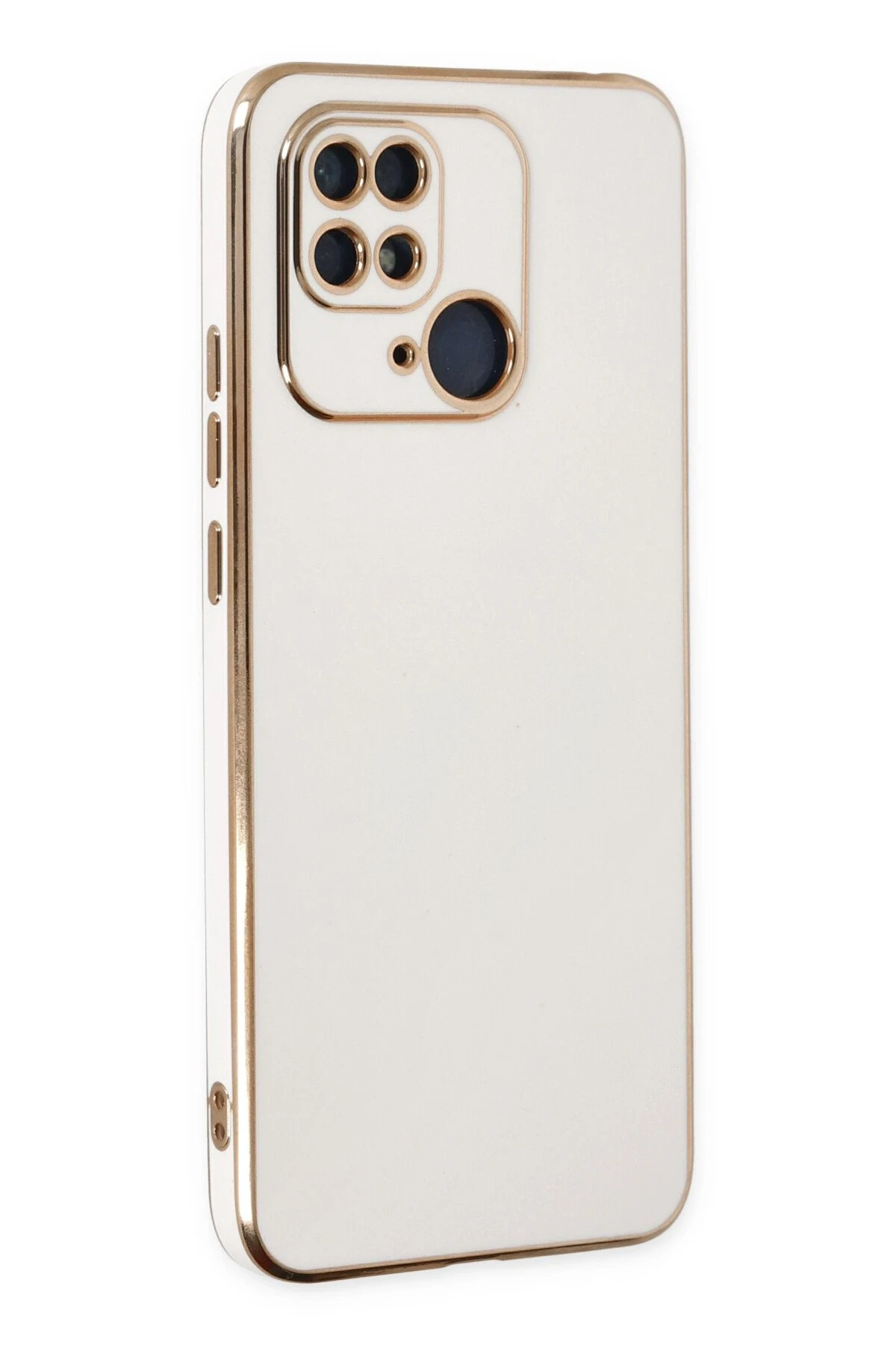 Newface Xiaomi Redmi 10C Kılıf Volet Silikon - Beyaz