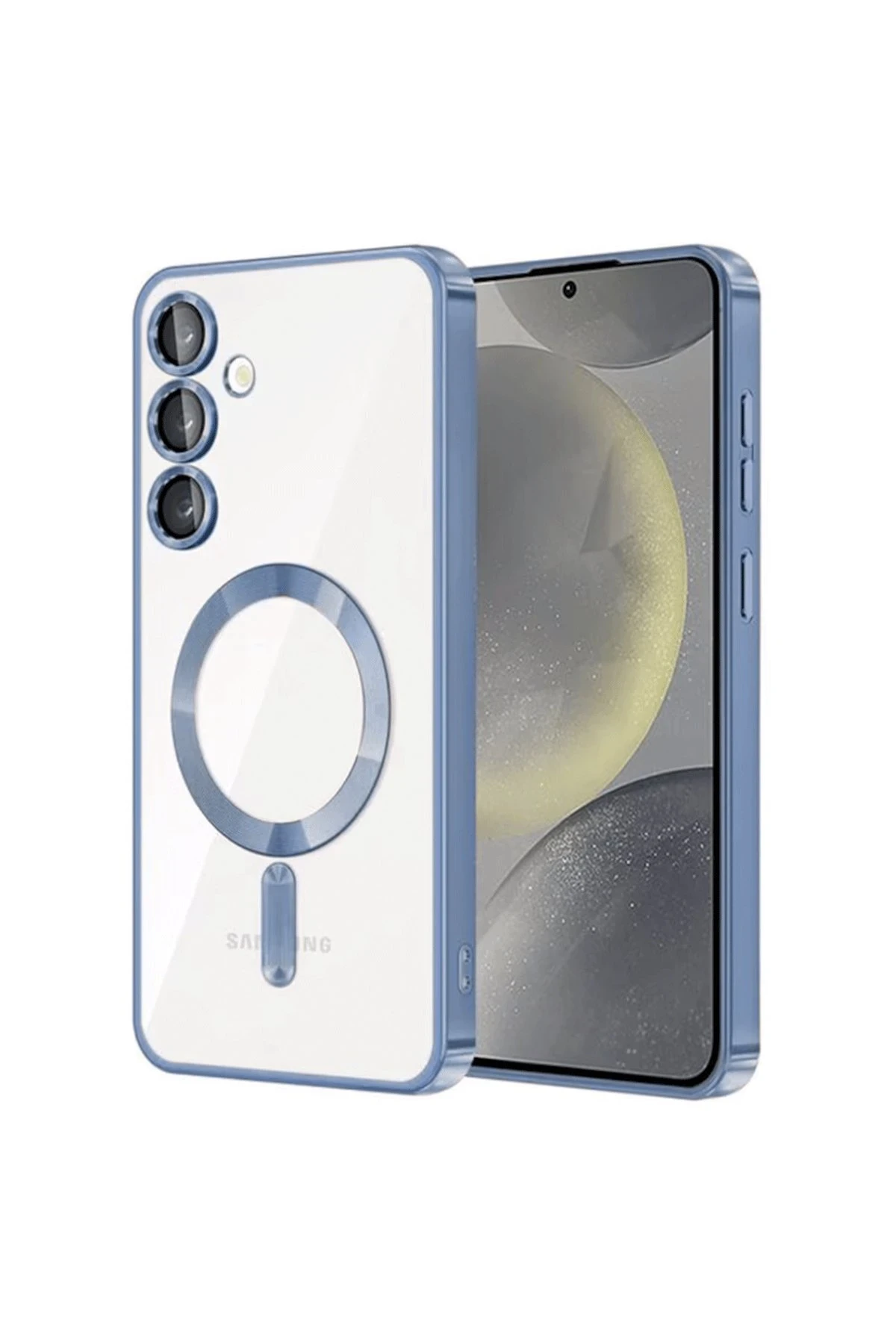 Newface Samsung Galaxy S24 Kılıf Kross Magneticsafe Kapak - Sierra Blue