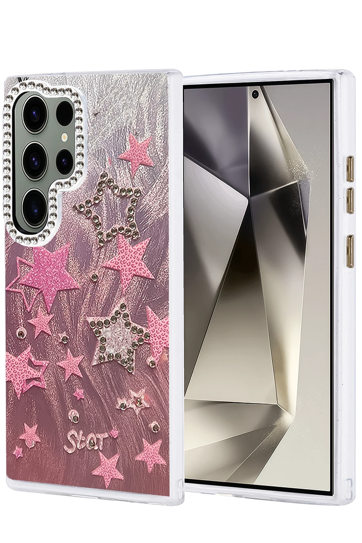 Newface Samsung Galaxy S23 Ultra Kılıf Blade Aynalı Desenli Kapak - Desen 7