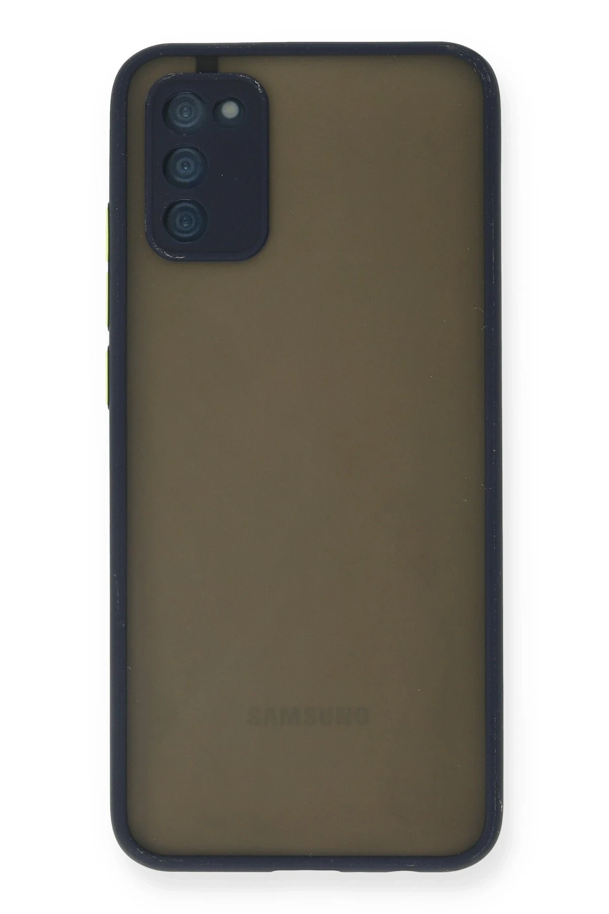 Newface Samsung Galaxy A02S Kılıf Montreal Silikon Kapak - Lacivert