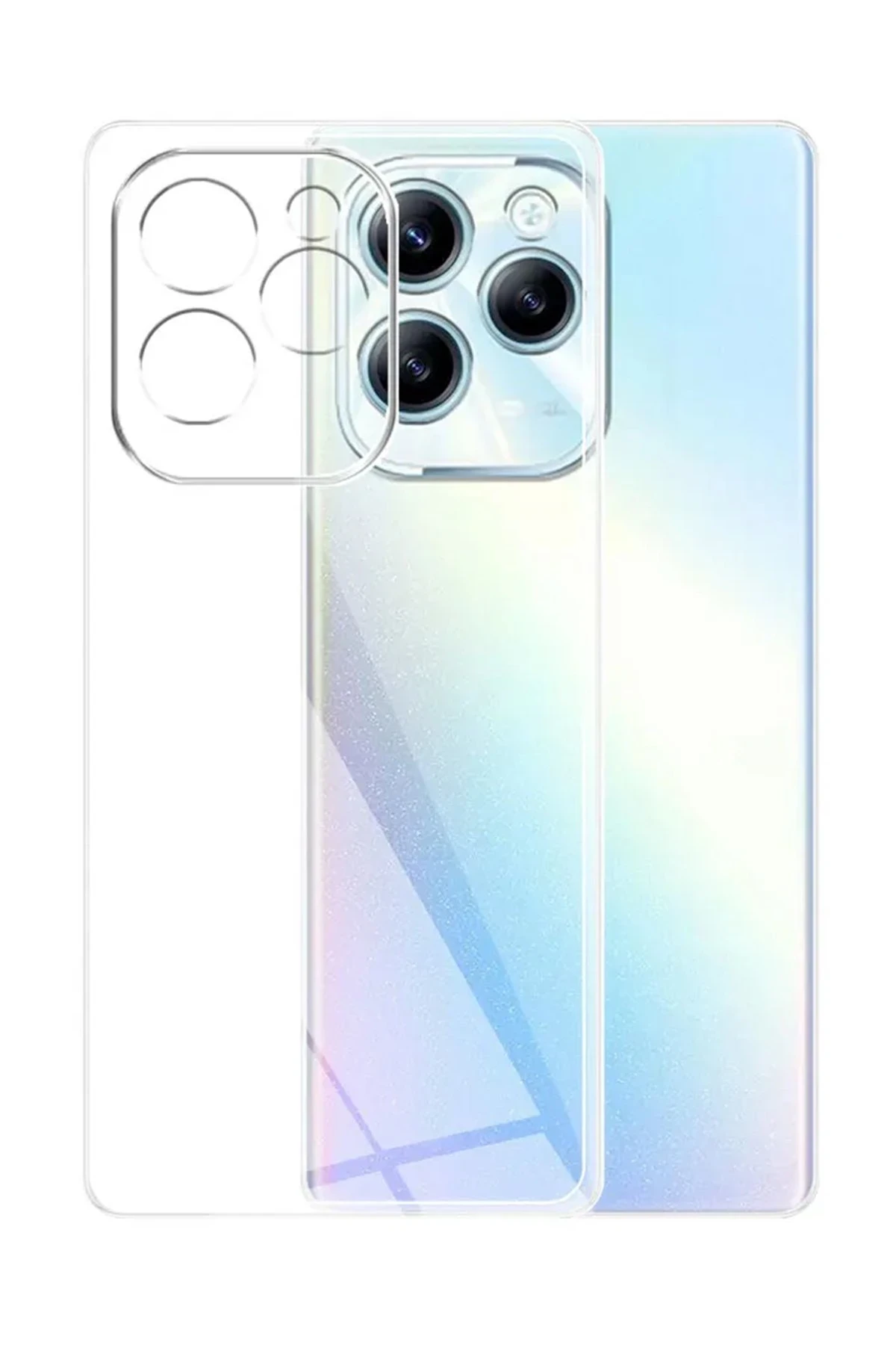 Newface İnfinix Hot 40i Kılıf Lüx Şeffaf Silikon