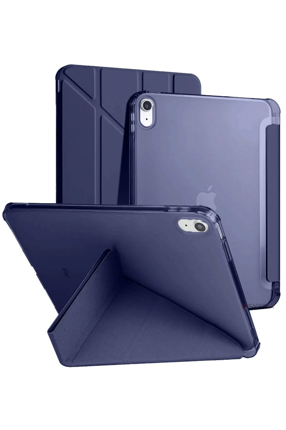 Newface iPad 2022 10.9 (10.nesil) Kılıf Kalemlikli Mars Tablet Kılıfı - Lacivert