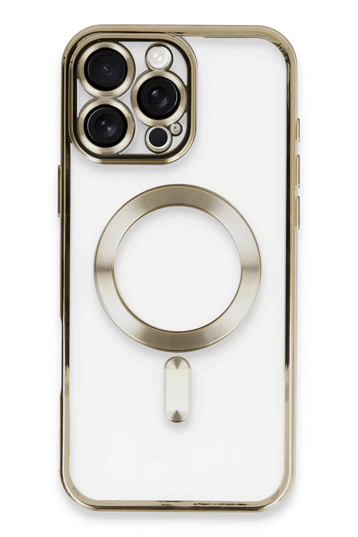 Newface iPhone 16 Pro Max Kılıf Kross Magneticsafe Kapak - Gold