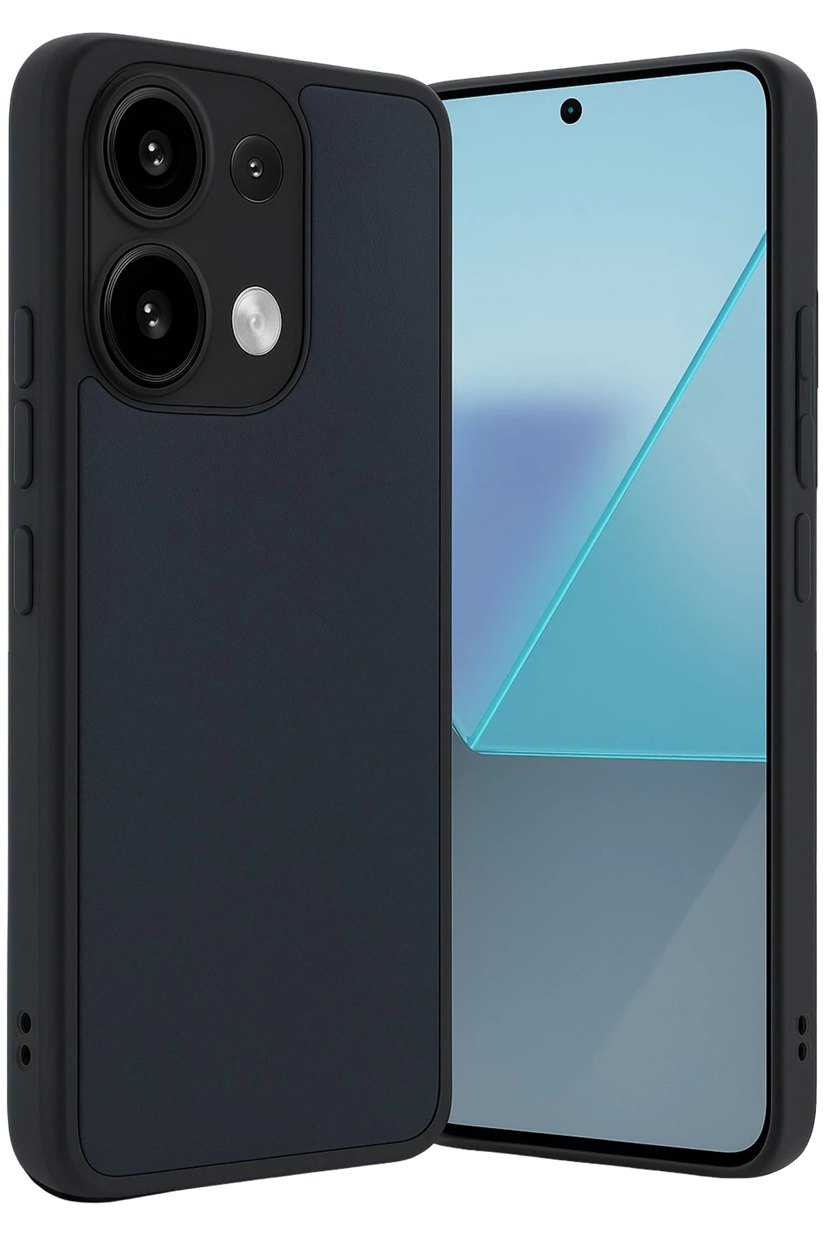 Newface Xiaomi Redmi Note 13 4G Kılıf Aras Deri Kapak - Lacivert