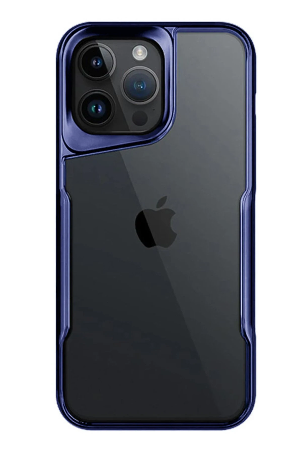 Newface iPhone 15 Pro Kılıf Boyi Silikon Kapak - Lacivert