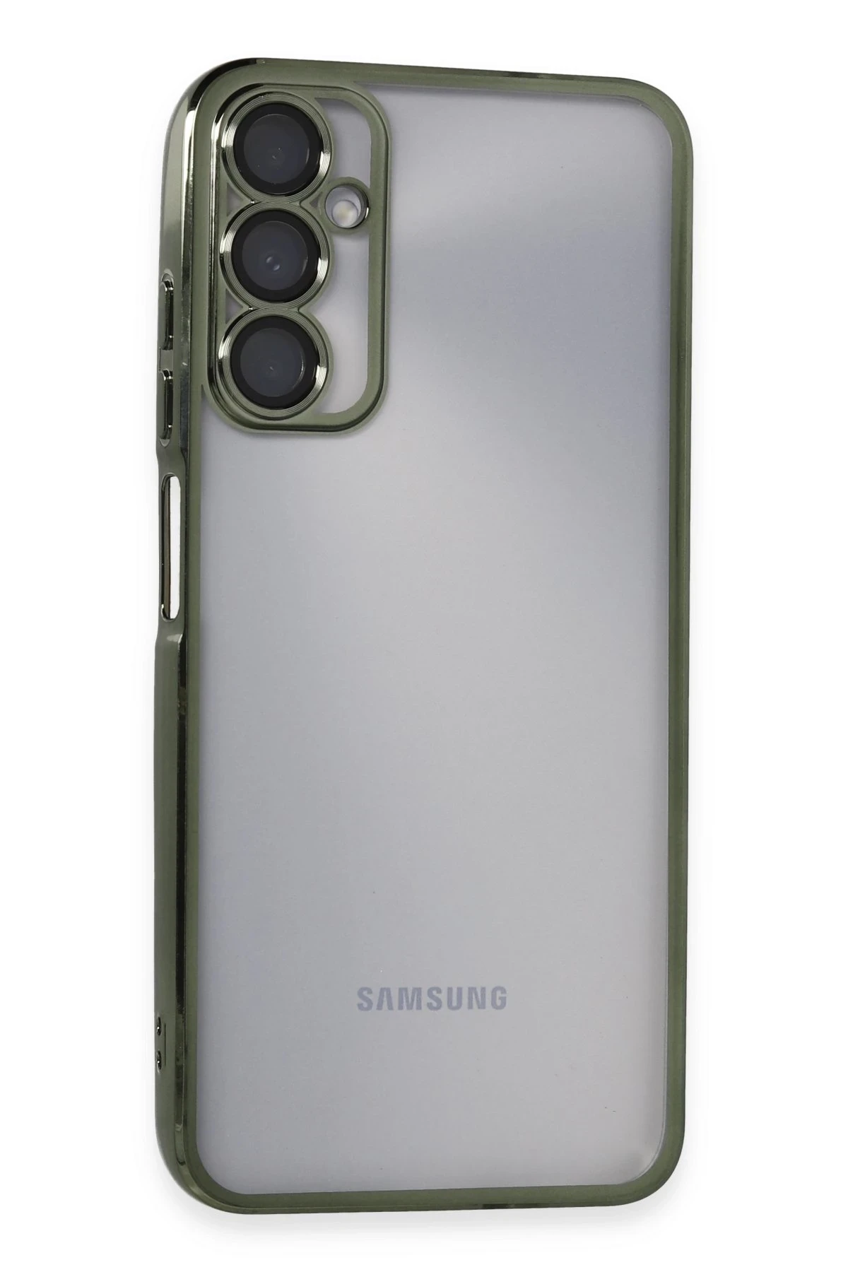 Newface Samsung Galaxy A05S Kılıf Razer Lensli Silikon - Yeşil