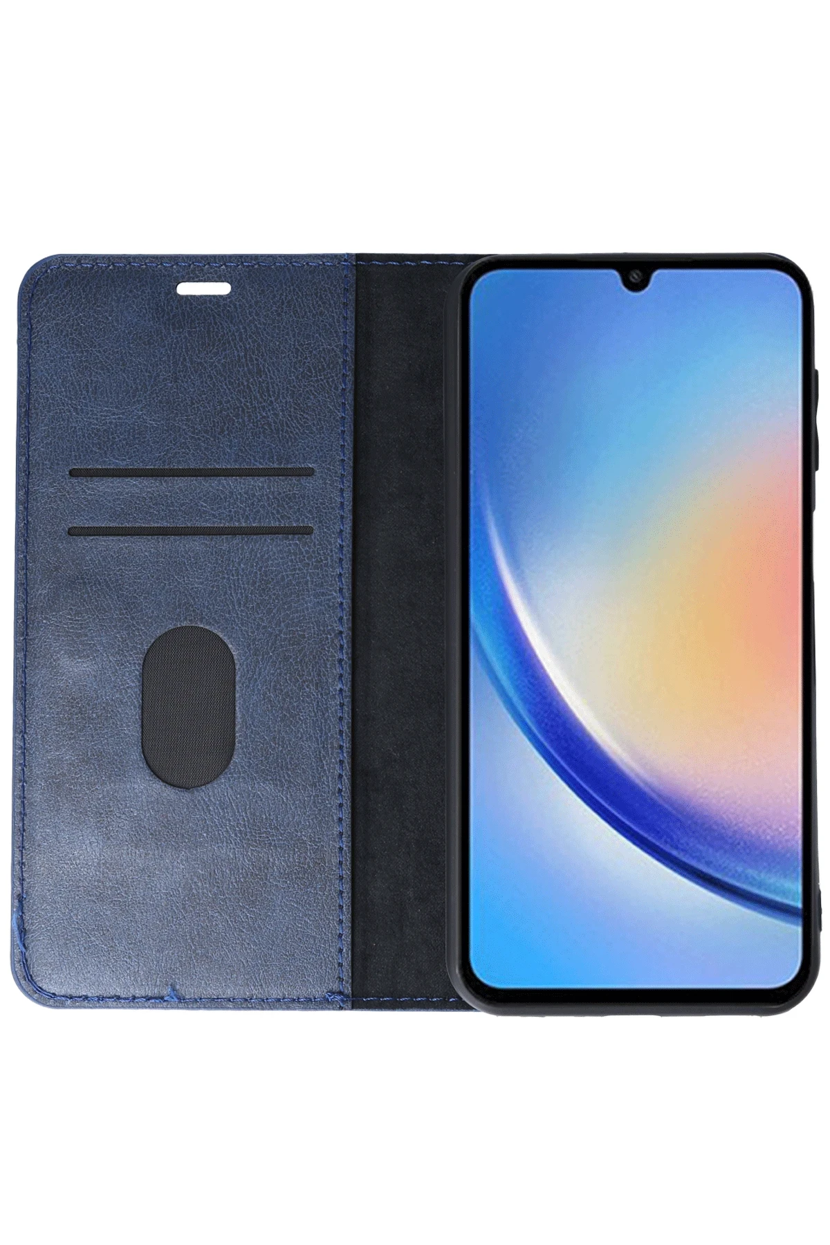 Newface Samsung Galaxy A24 4G Kılıf Trend S Plus Kapaklı Kılıf - Lacivert