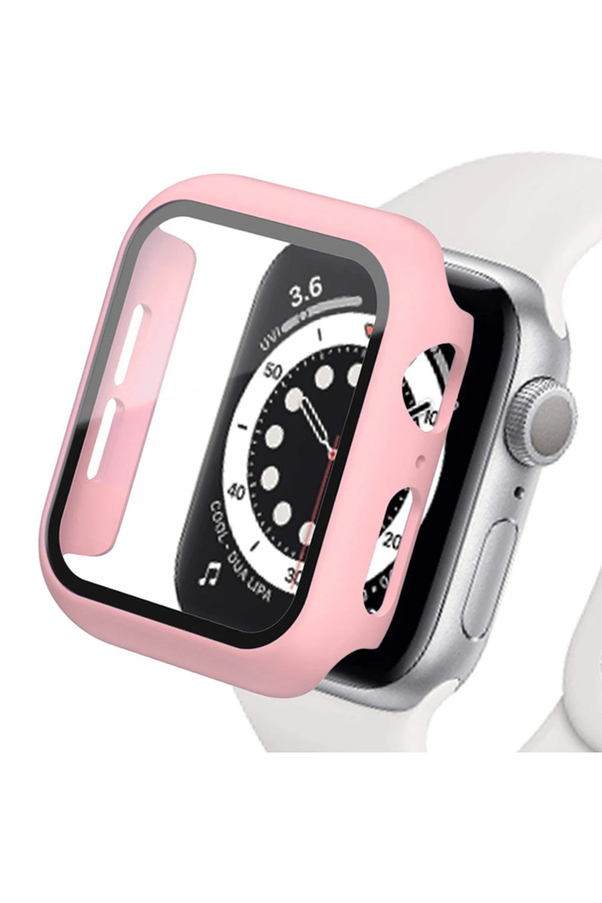 Newface Apple Watch 38mm Camlı Kasa Ekran Koruyucu - Rose Gold