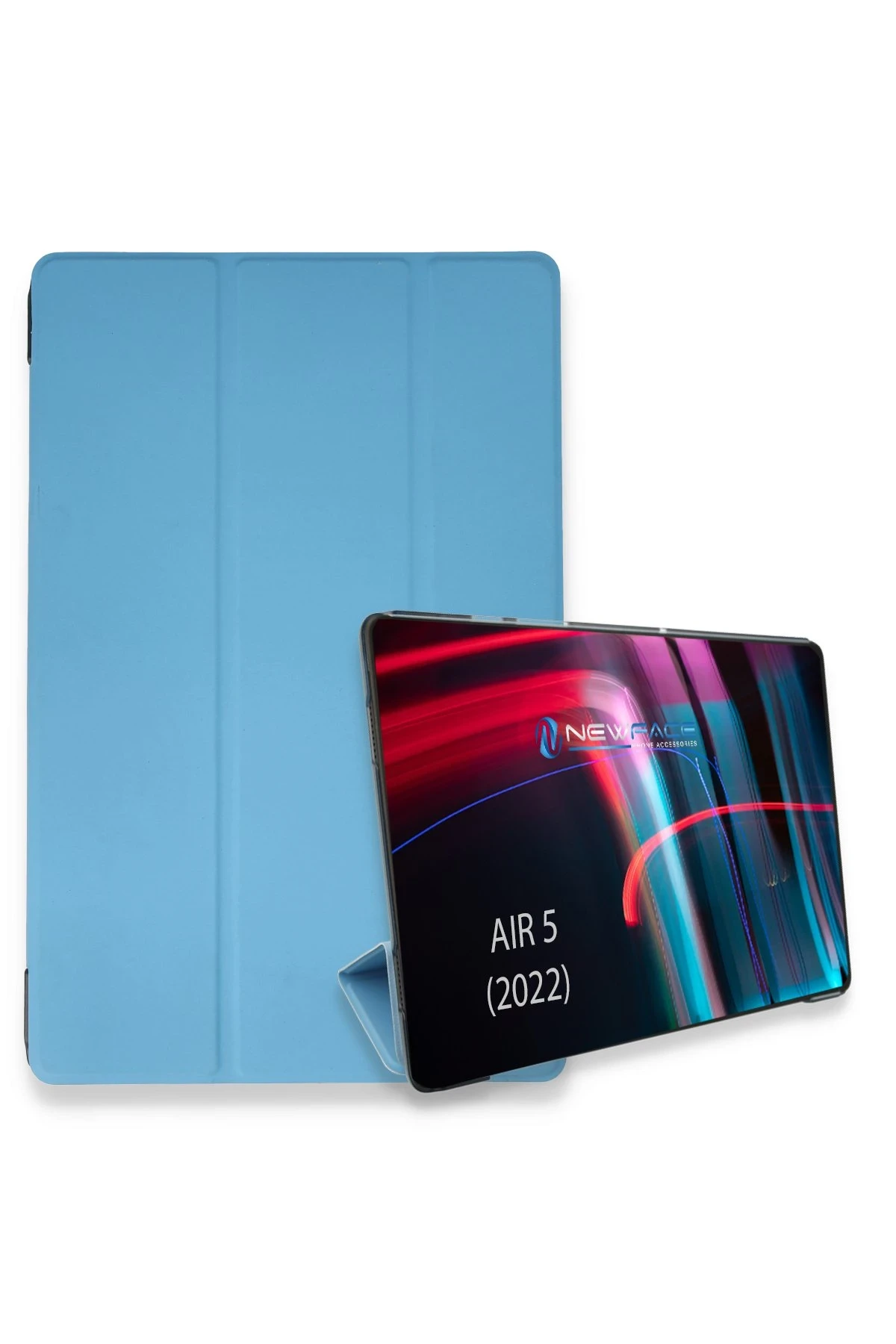 Newface iPad Air 5 (2022) Kılıf Tablet Smart Kılıf - Mavi