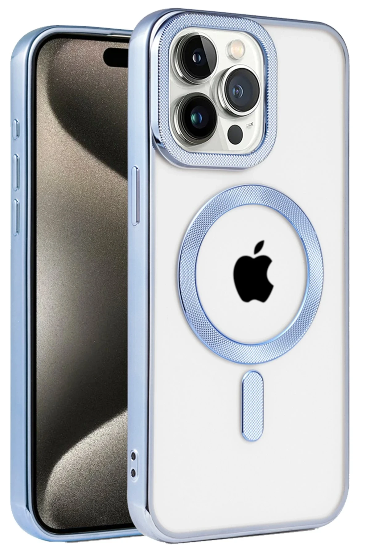Newface iPhone 14 Pro Kılıf Kronos Magsafe Kapak - Sierra Blue