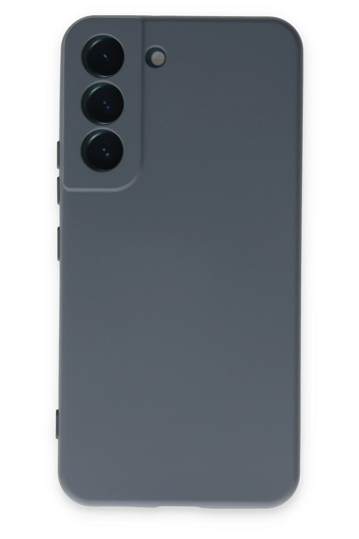 Newface Samsung Galaxy S22 Kılıf Nano içi Kadife Silikon - Gri