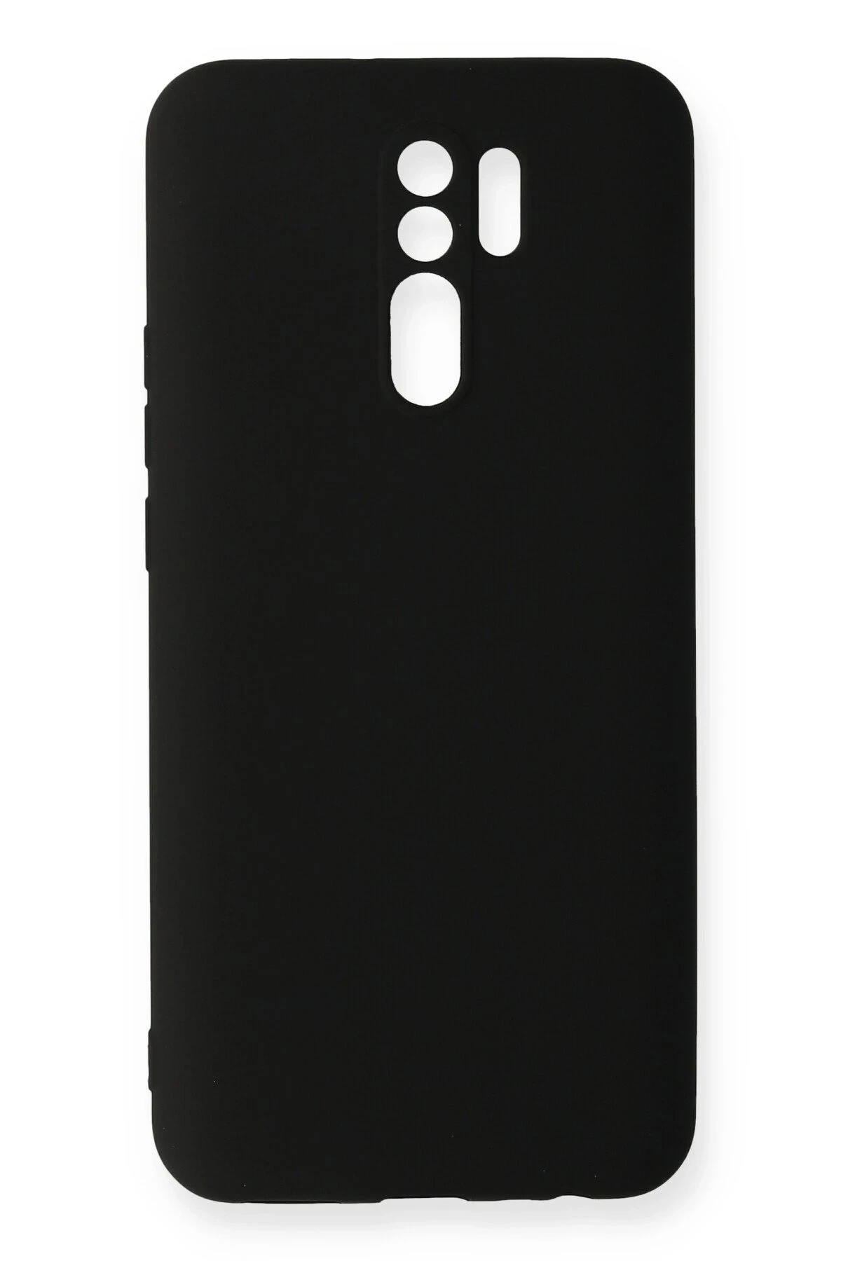 Newface Xiaomi Redmi 9 Kılıf Nano içi Kadife Silikon - Siyah