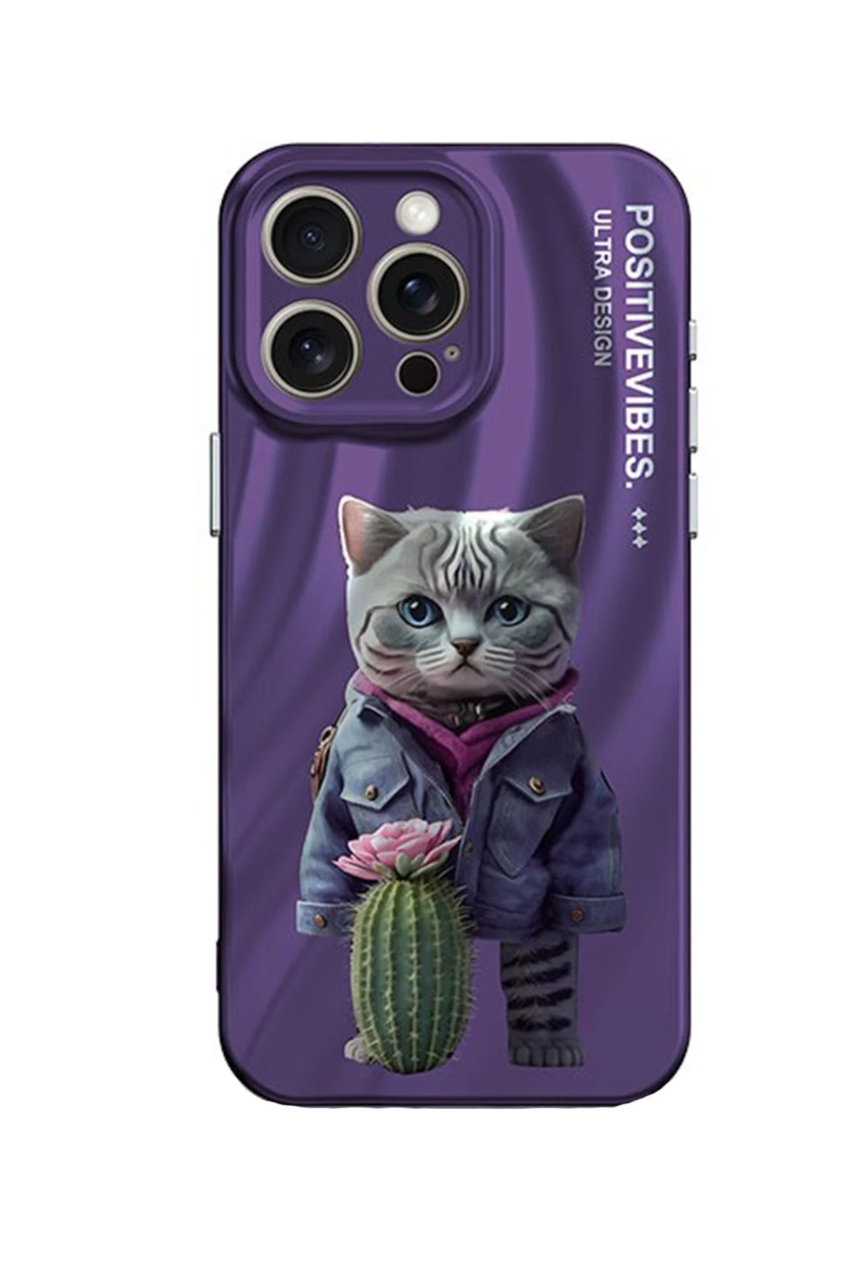 Newface iPhone 13 Pro Kılıf Crew Desenli Kapak - Kedi