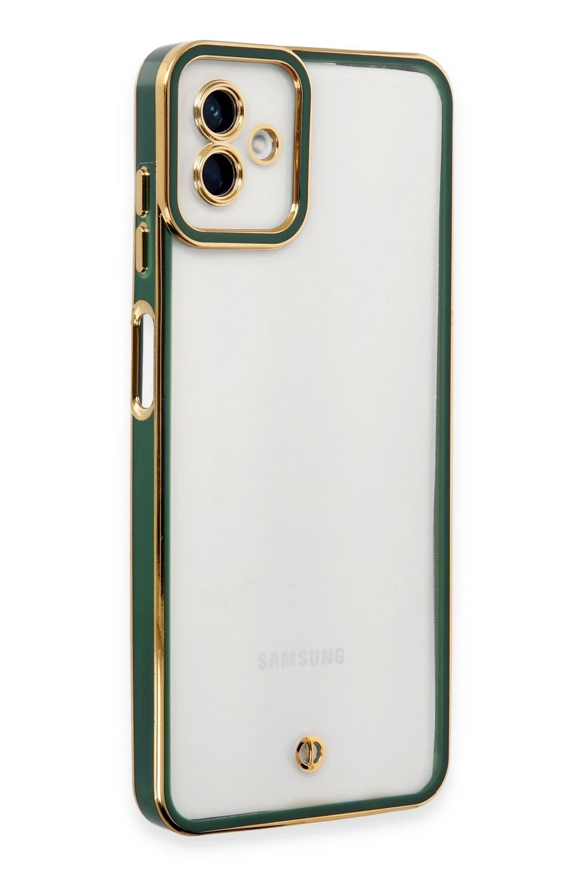 Newface Samsung Galaxy A04 Kılıf Liva Lens Silikon - Yeşil