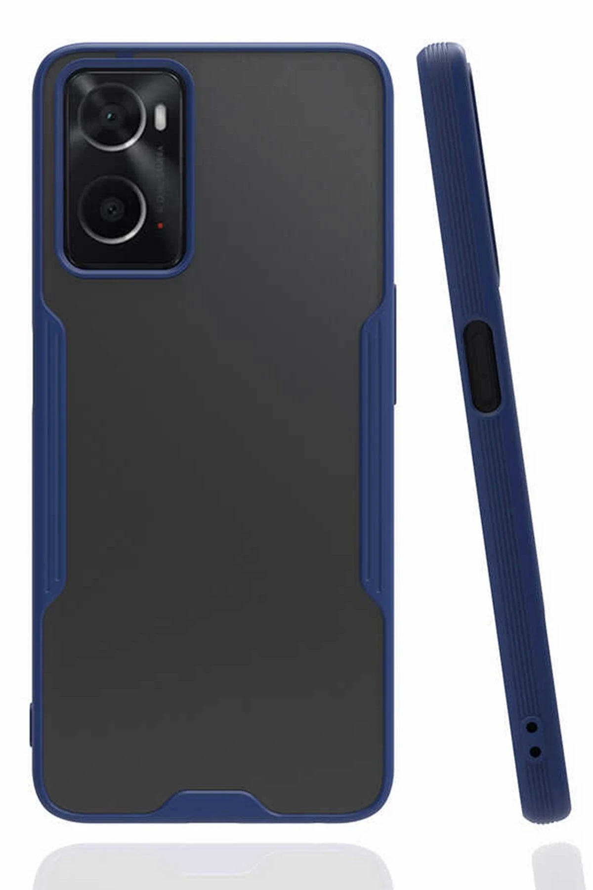 Newface Oppo A96 Kılıf Platin Silikon - Lacivert