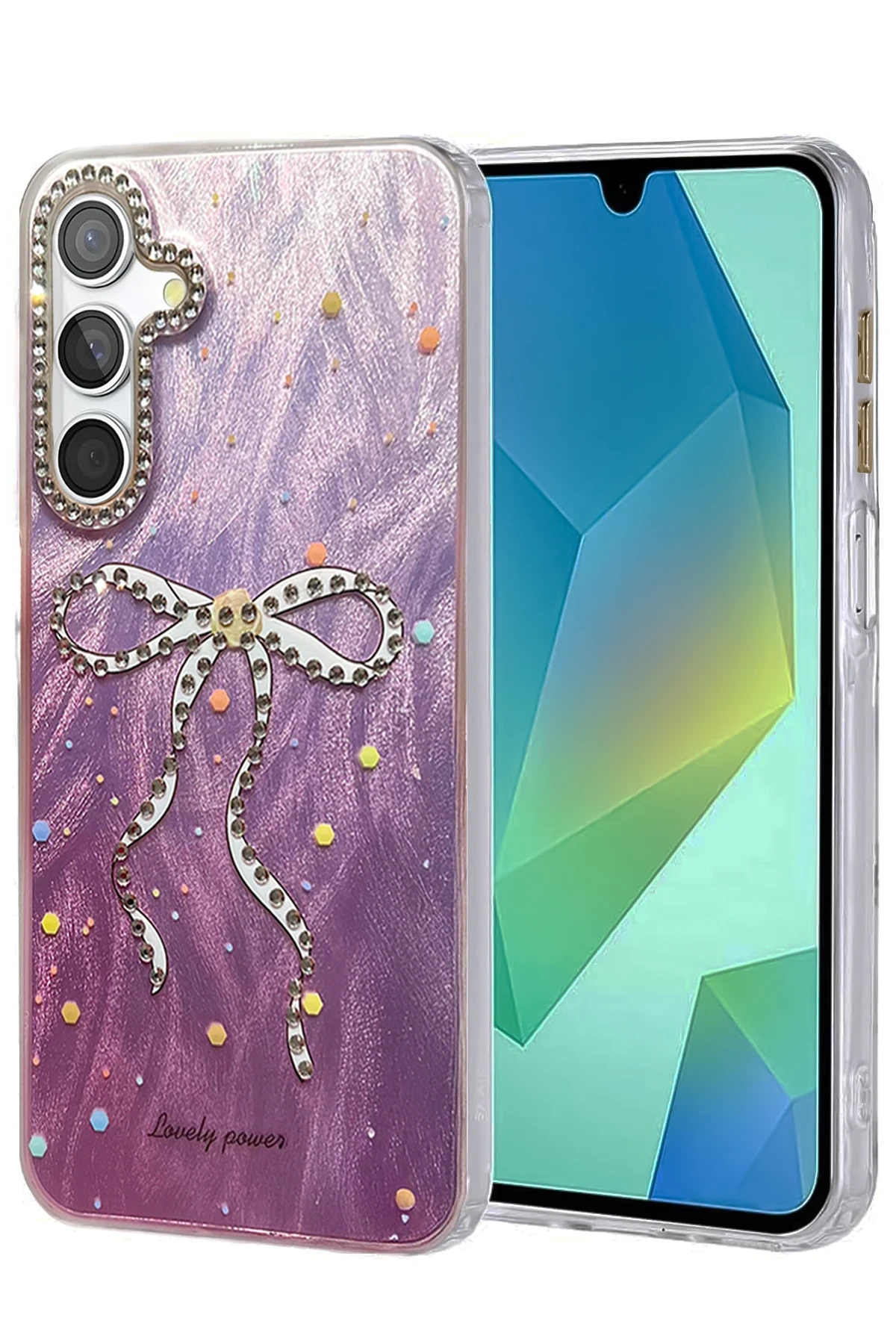 Newface Samsung Galaxy A15 4G Kılıf Blade Aynalı Desenli Kapak - Desen 1