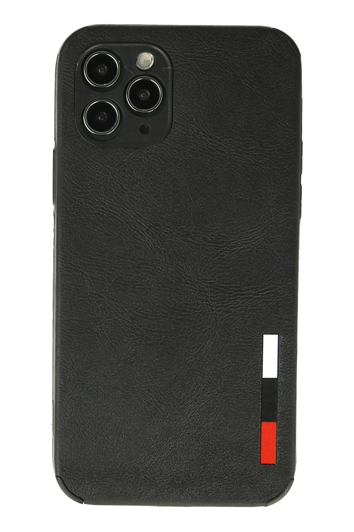 Newface iPhone 11 Pro Max Kılıf Loop Deri Silikon - Siyah