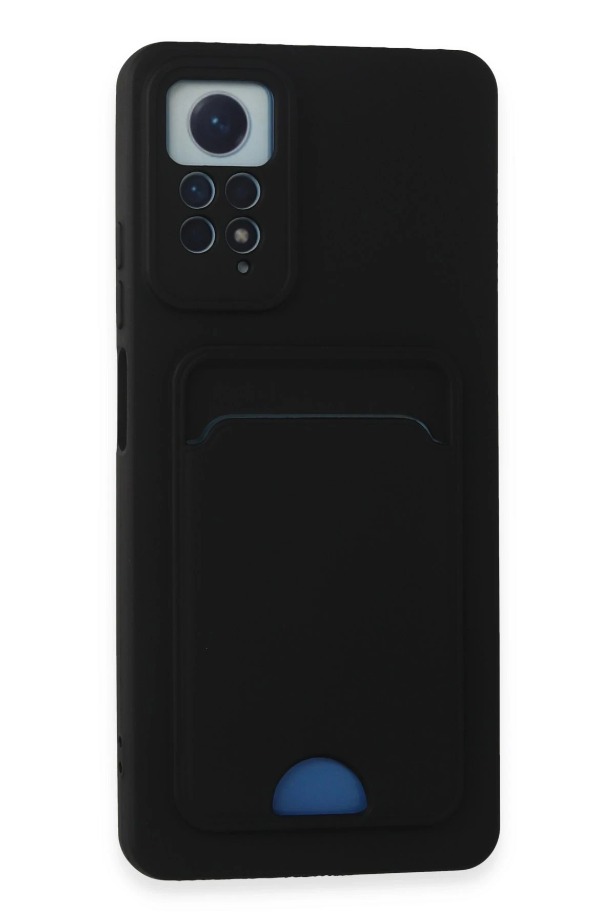 Newface Xiaomi Redmi Note 11 Pro Kılıf Kelvin Kartvizitli Silikon - Siyah