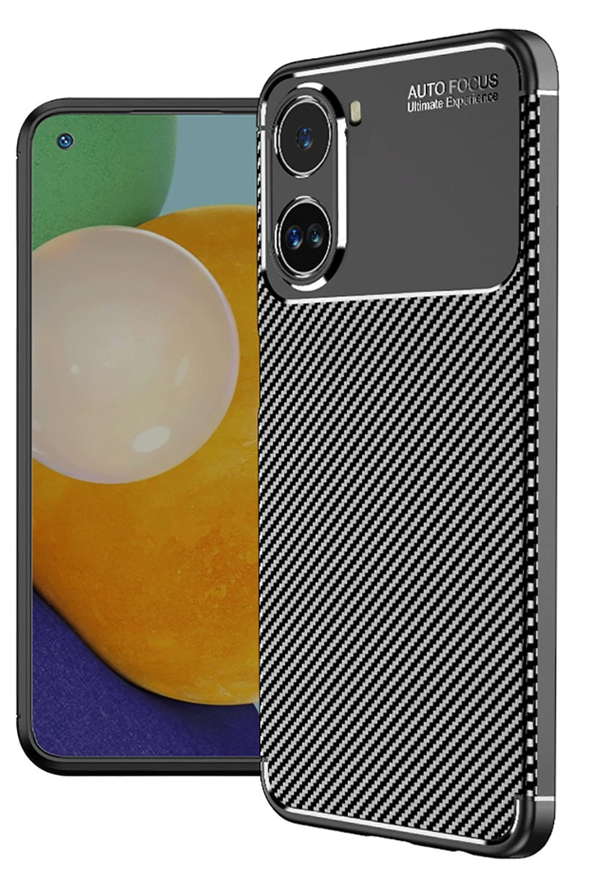 Newface Xiaomi Poco X7 Pro Kılıf Auto Focus Karbon Kapak - Siyah