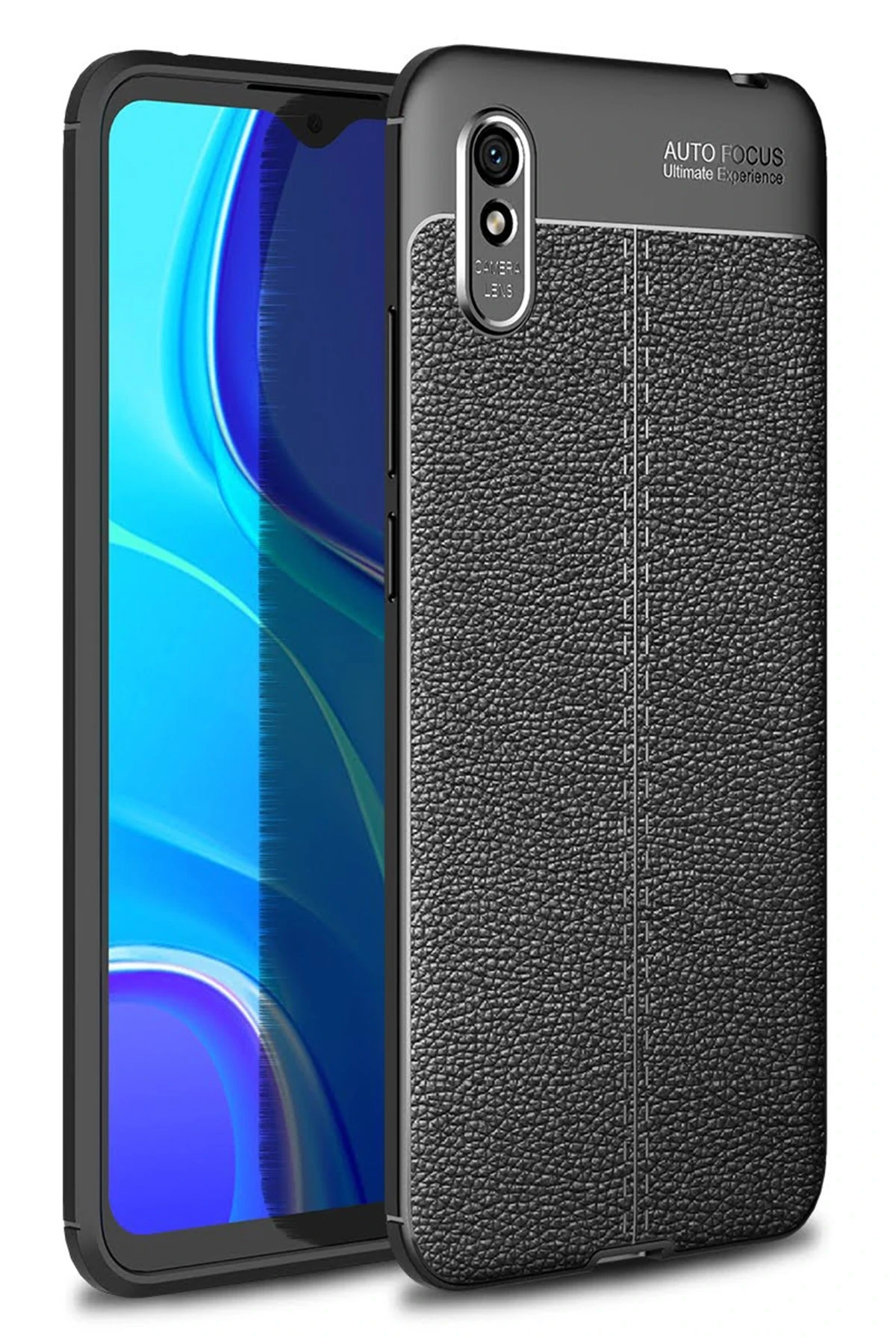 Newface Xiaomi Redmi 9A Kılıf Auto Focus Kapak - Siyah