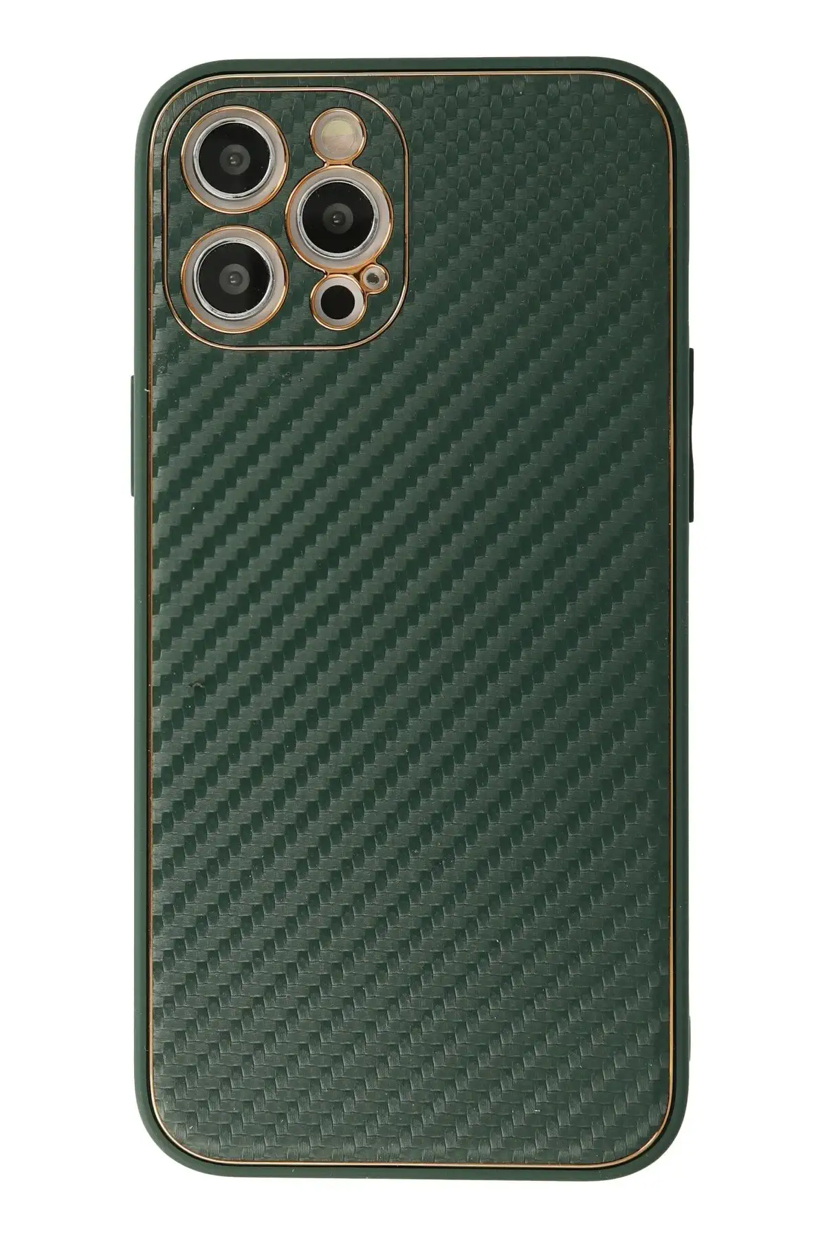 Newface iPhone 12 Pro Kılıf Coco Karbon Silikon - Yeşil