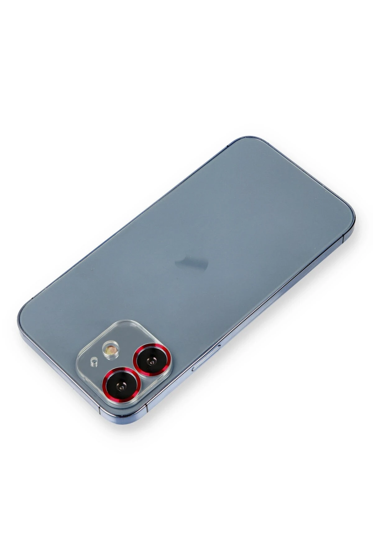 Newface iPhone 12 Metal Kamera Lens Koruma Cam - Kırmızı