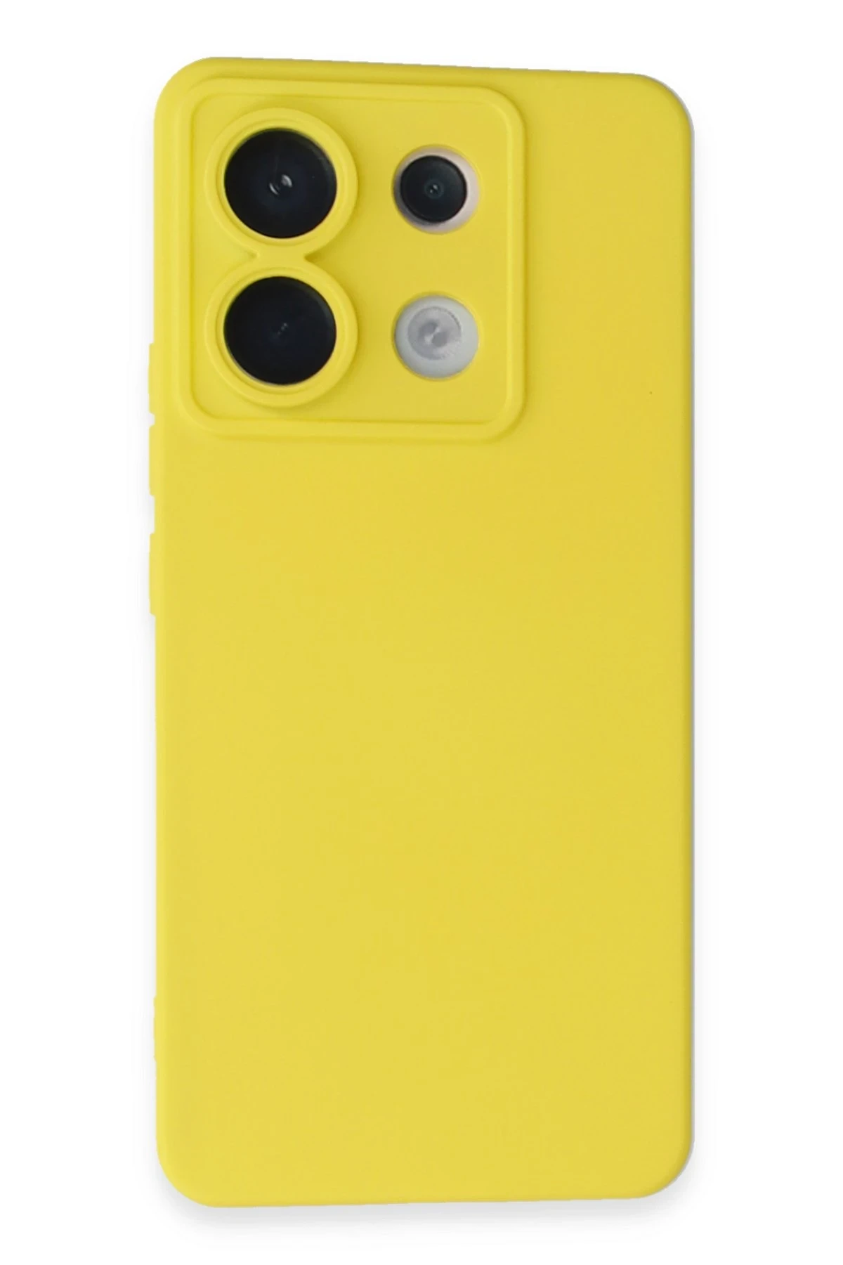 Newface Xiaomi Redmi Note 13 Pro 5G Kılıf Nano içi Kadife Silikon - Sarı
