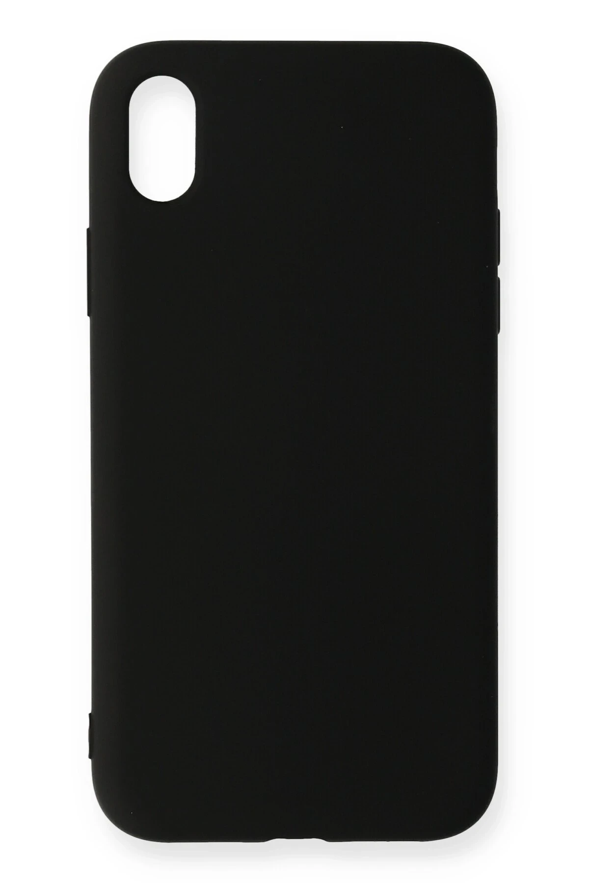 Newface iPhone XR Kılıf Nano içi Kadife Silikon - Siyah