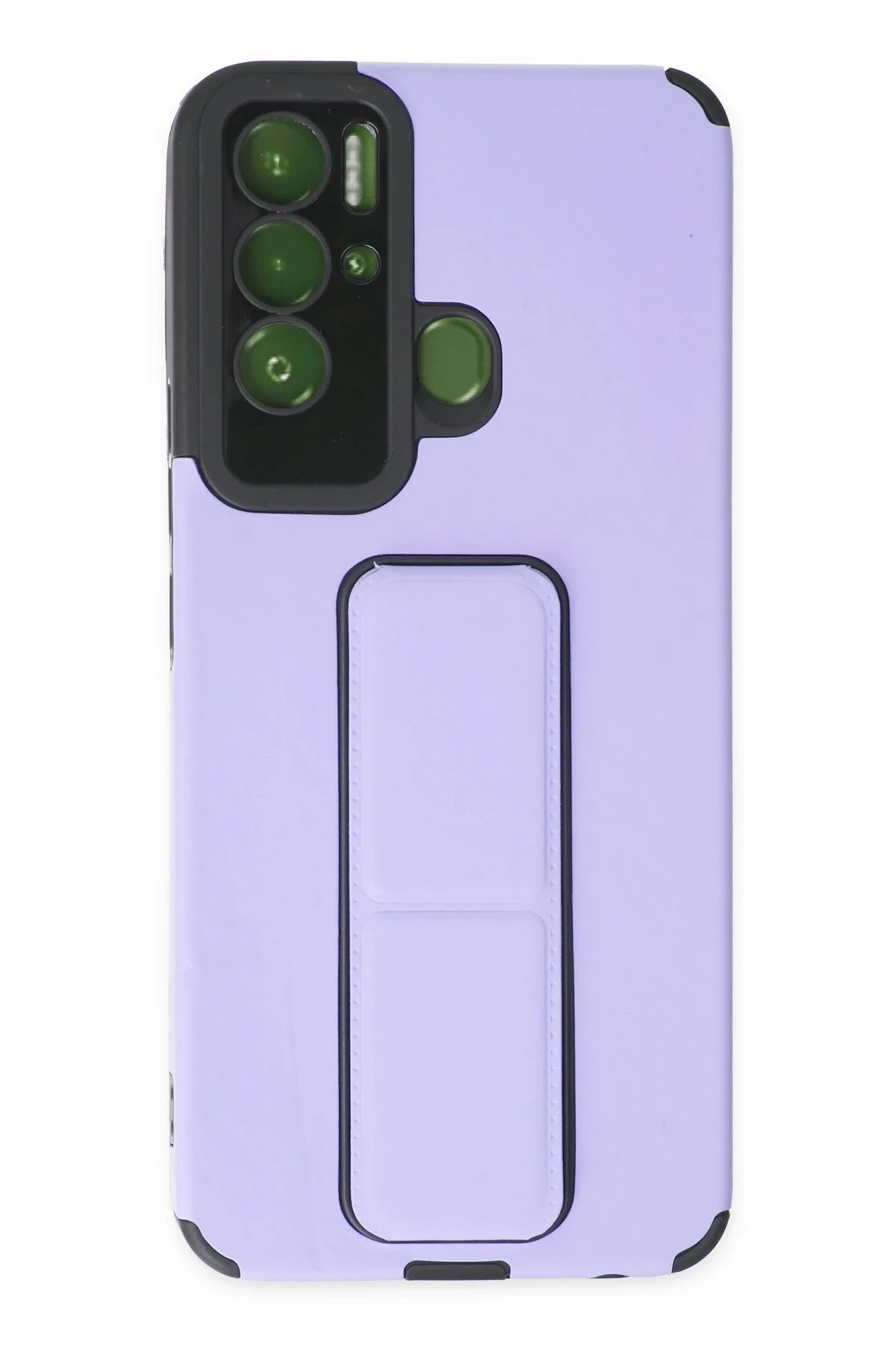 Newface Tecno Pova Neo Kılıf Mega Standlı Silikon - Lila