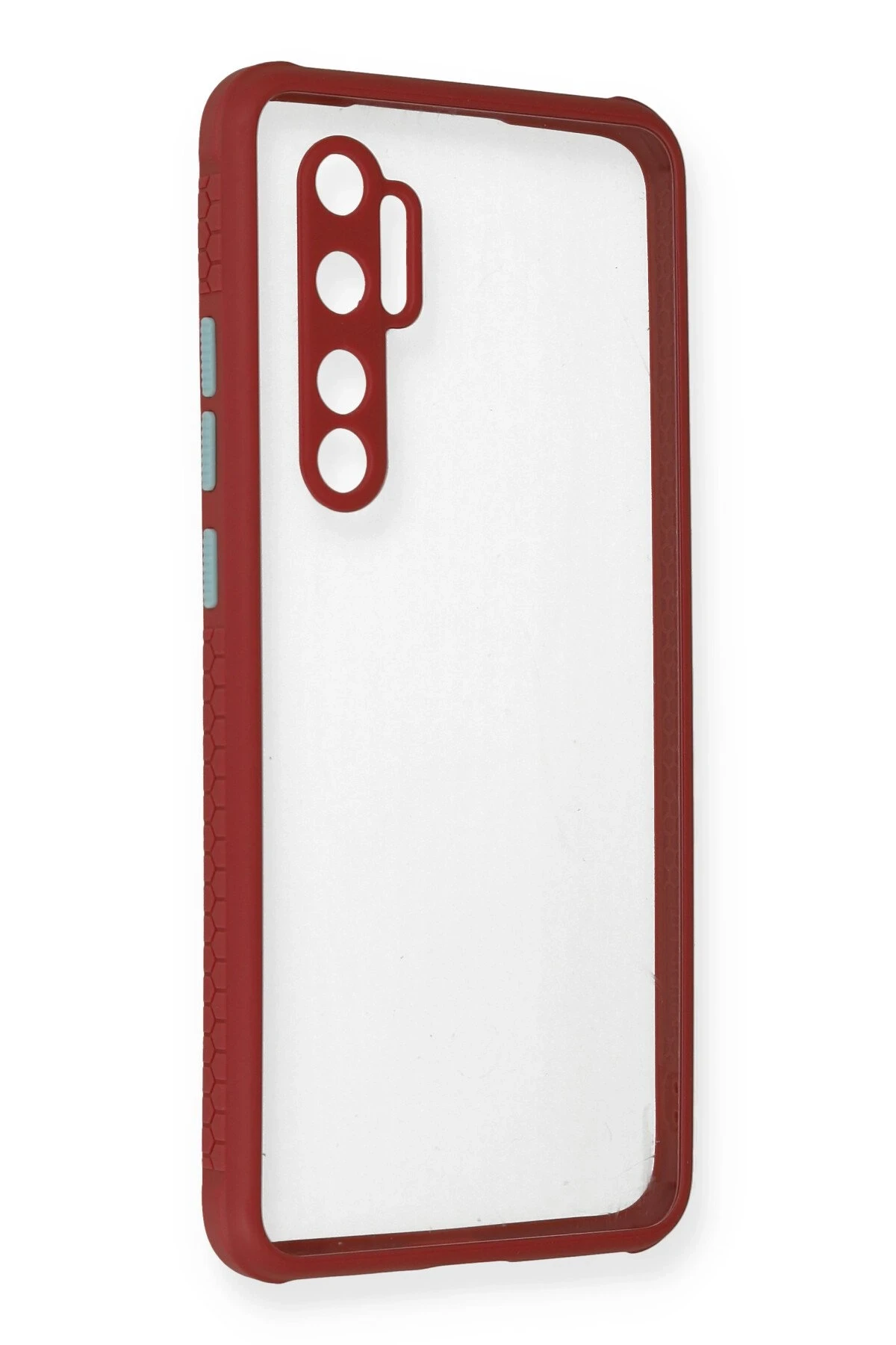 Newface Xiaomi Mi Note 10 Lite Kılıf Miami Şeffaf Silikon - Fuşya