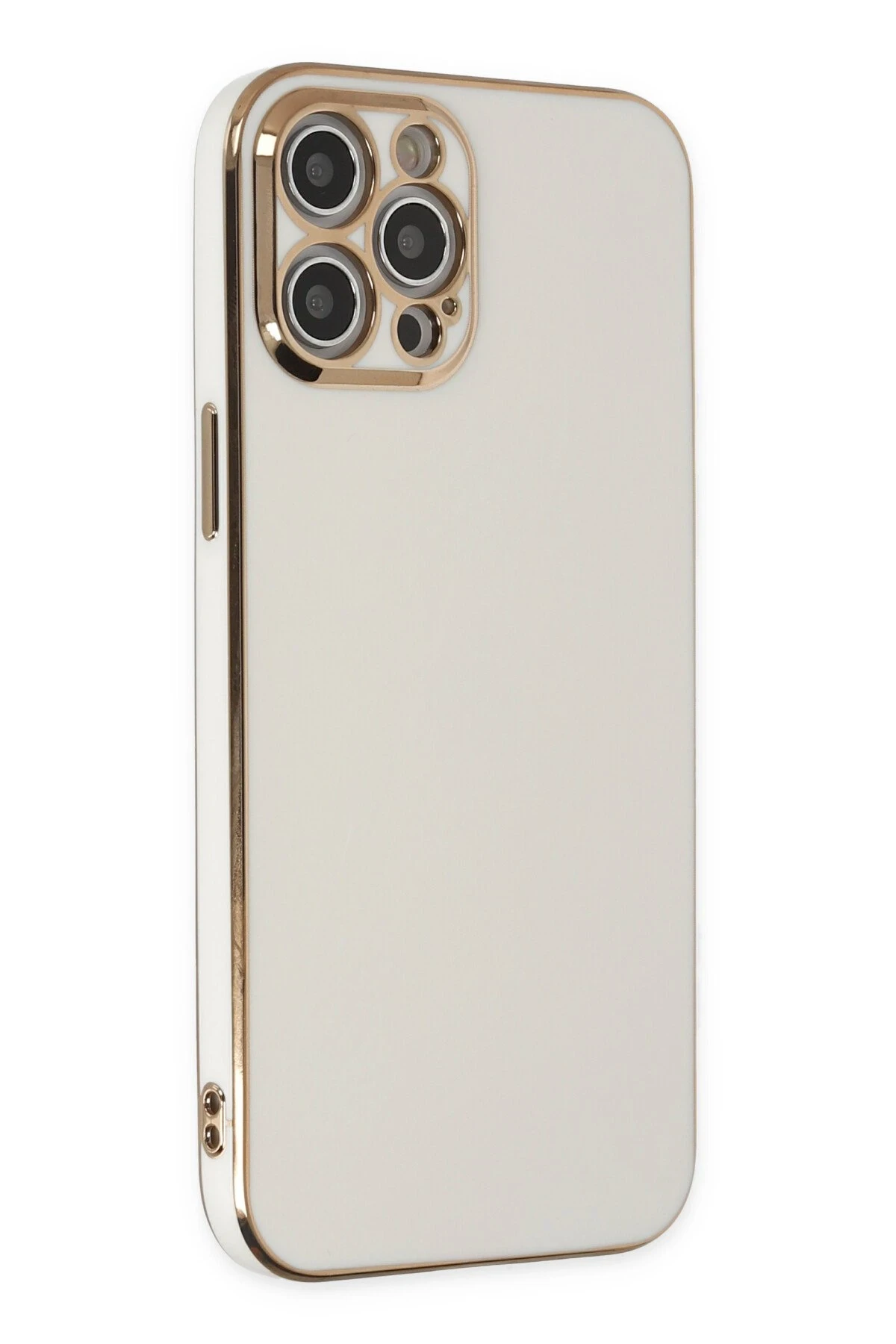 Newface iPhone 12 Pro Kılıf Volet Silikon - Beyaz
