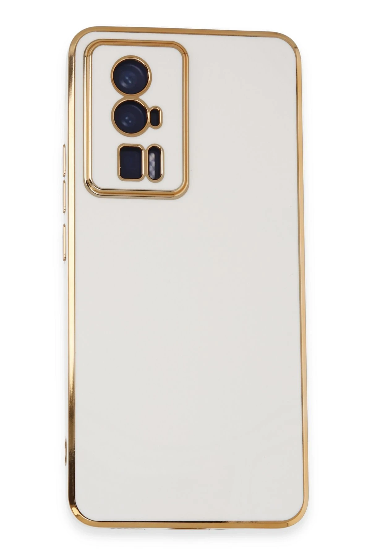 Newface Xiaomi Poco F5 Pro Kılıf Volet Silikon - Beyaz