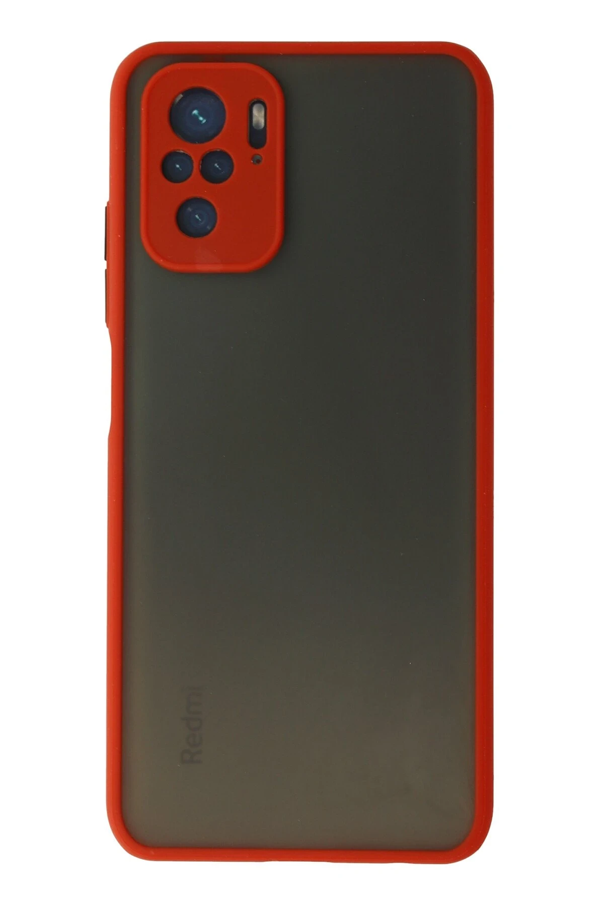 Newface Xiaomi Redmi Note 10 Kılıf Montreal Silikon Kapak - Kırmızı
