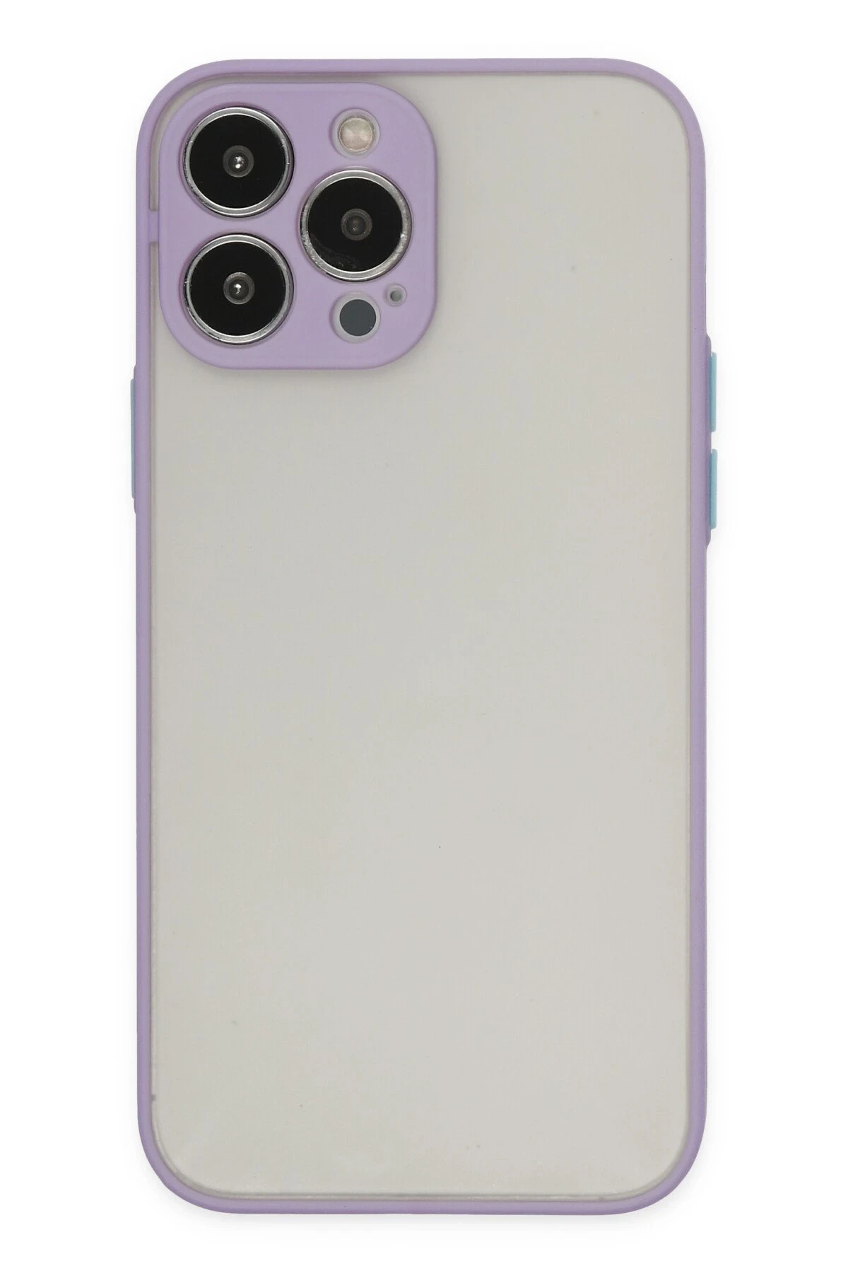 Newface iPhone 14 Pro Max Kılıf Montreal Silikon Kapak - Mor