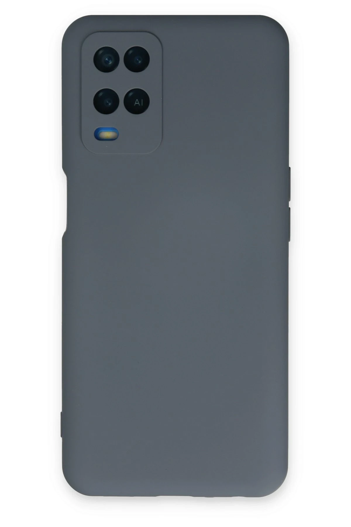 Newface Oppo A54 4G Kılıf Nano içi Kadife Silikon - Gri