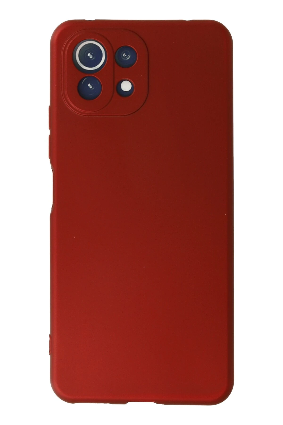 Newface Xiaomi Mİ 11 Lite Kılıf First Silikon - Kırmızı