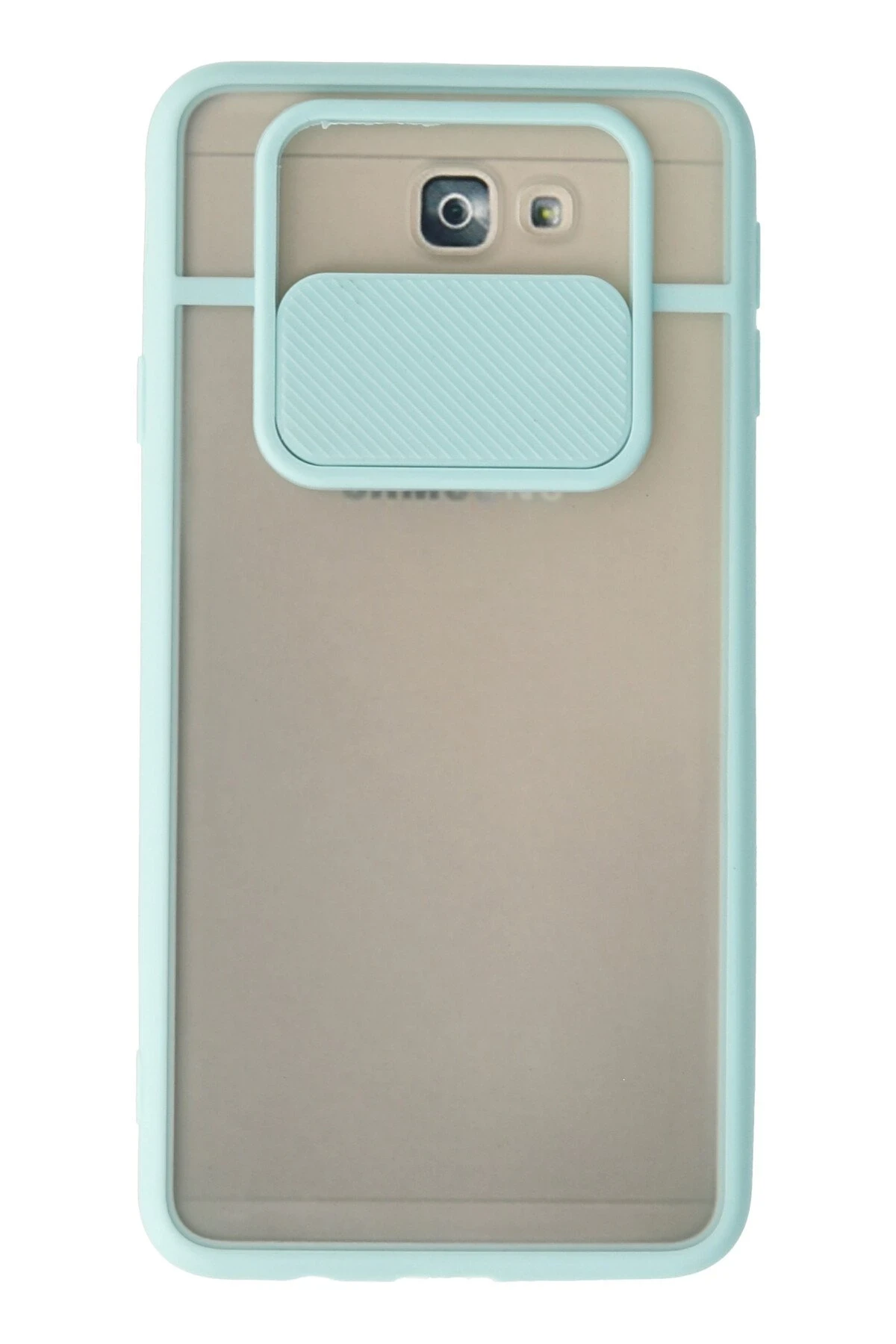Newface Samsung Galaxy J7 Prime Kılıf Palm Buzlu Kamera Sürgülü Silikon - Turkuaz