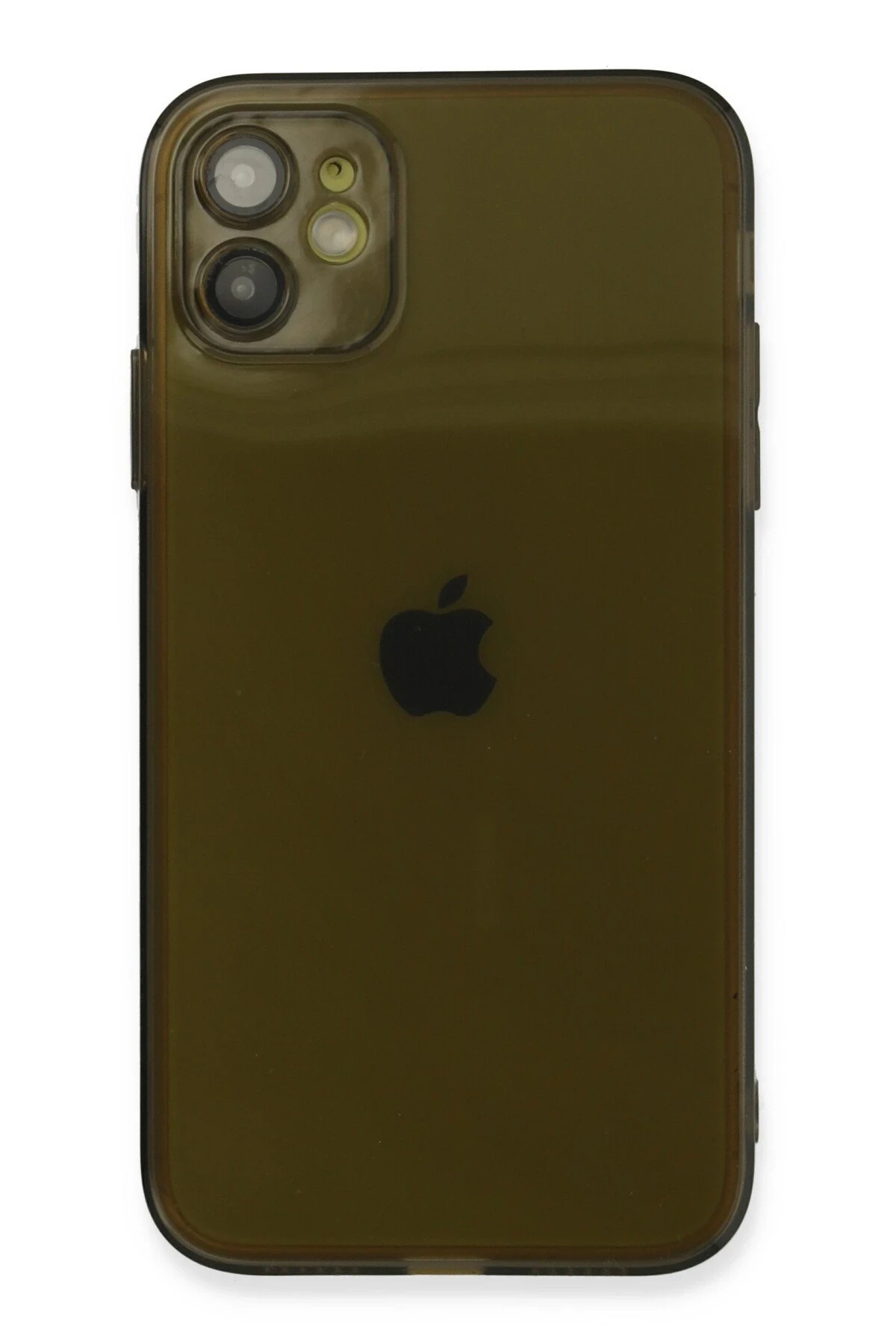 Newface iPhone 12 Kılıf Fly Lens Silikon - Siyah