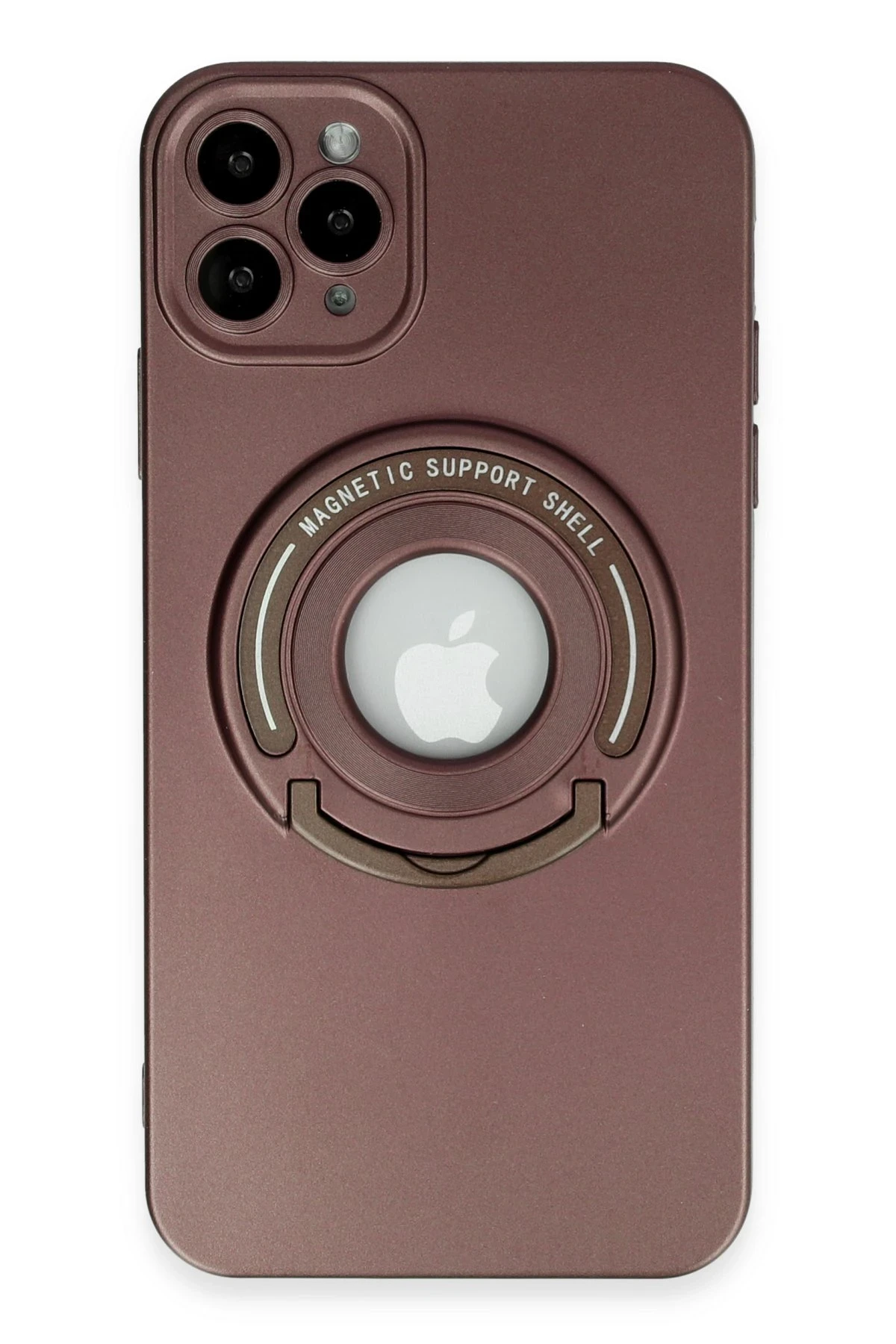 Newface iPhone 12 Pro Kılıf Lukka Magneticsafe Kapak - Kahverengi